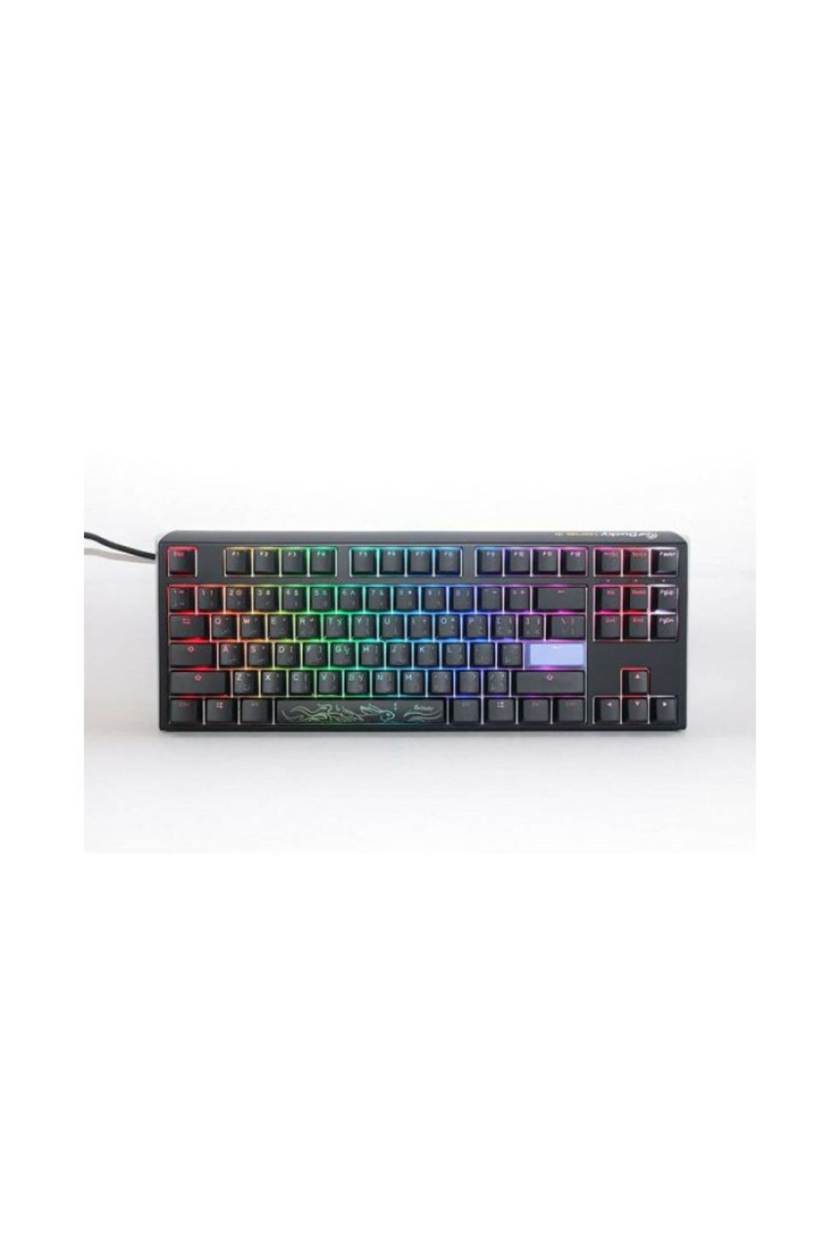Ducky-لوحة مفاتيح ألعاب Ducky One 3 الكلاسيكية باللون الأبيض النقي بحجم كامل 100% - أزرق كرزي - أسود وأبيض 3
