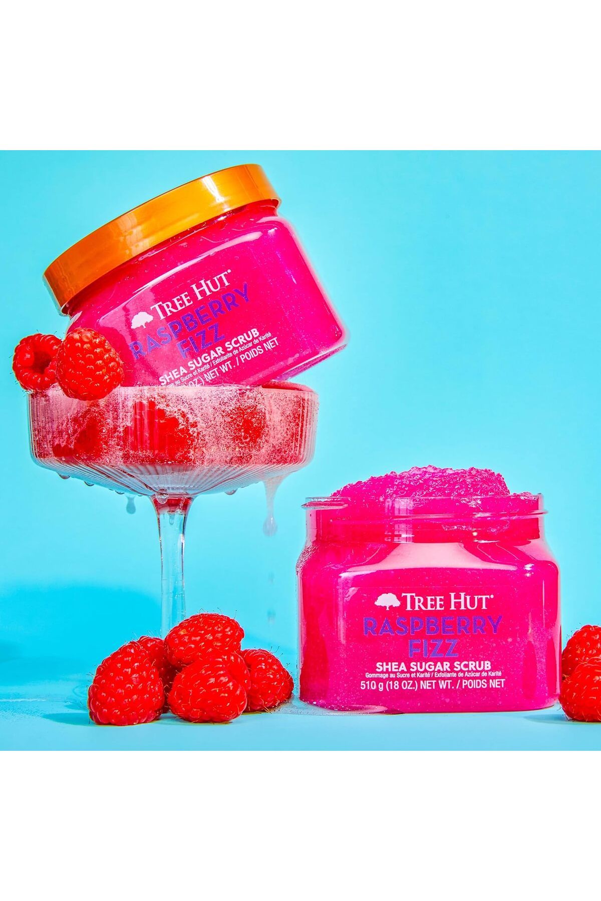 TreeHut-Tree Hut Raspberry Fizz Shea Sugar Scrub - Exfoliating & Nourishing, 510g 3