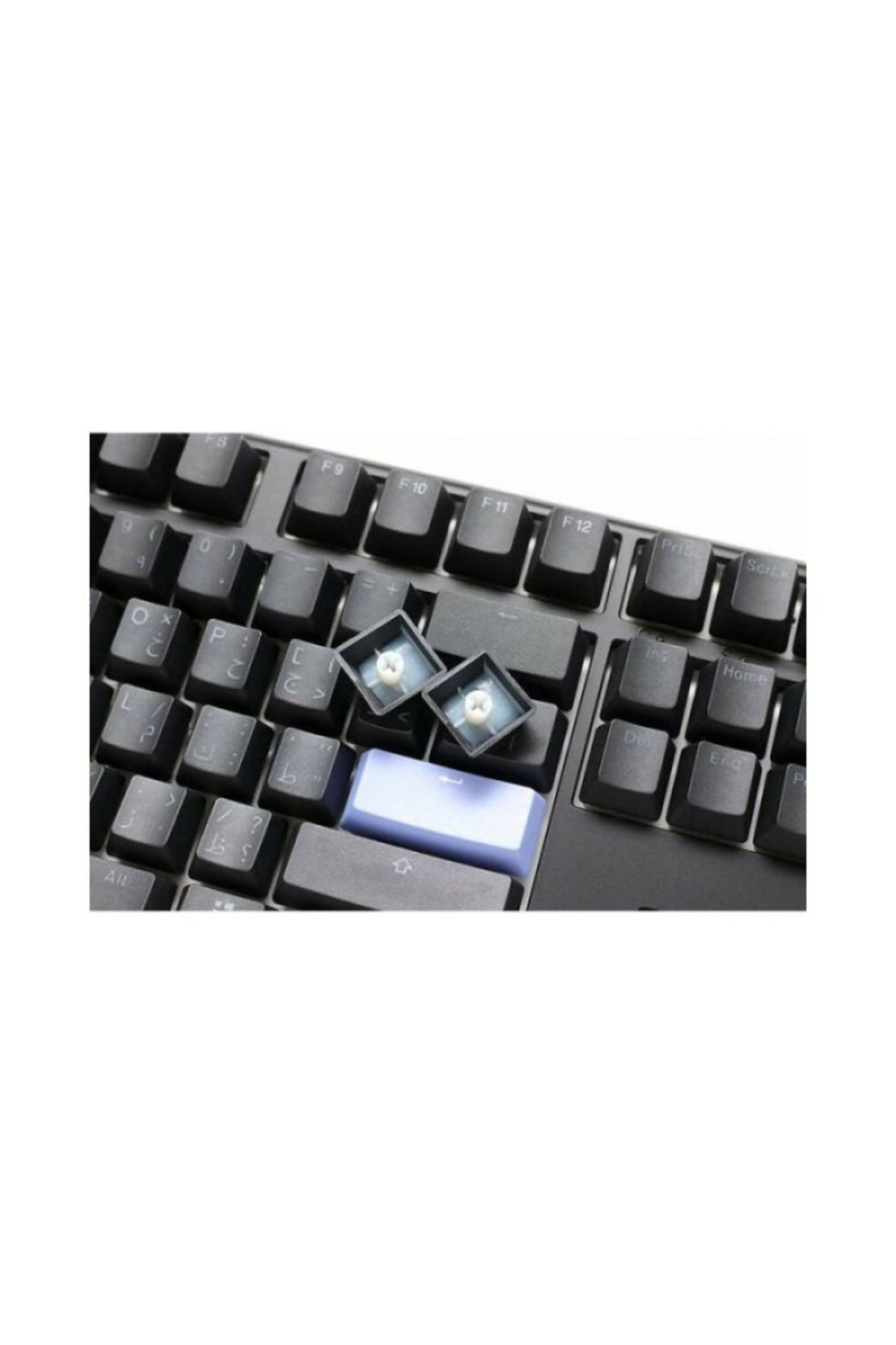 Ducky-لوحة مفاتيح ألعاب Ducky One 3 الكلاسيكية باللون الأبيض النقي بحجم كامل 100% - أزرق كرزي - أسود وأبيض 6