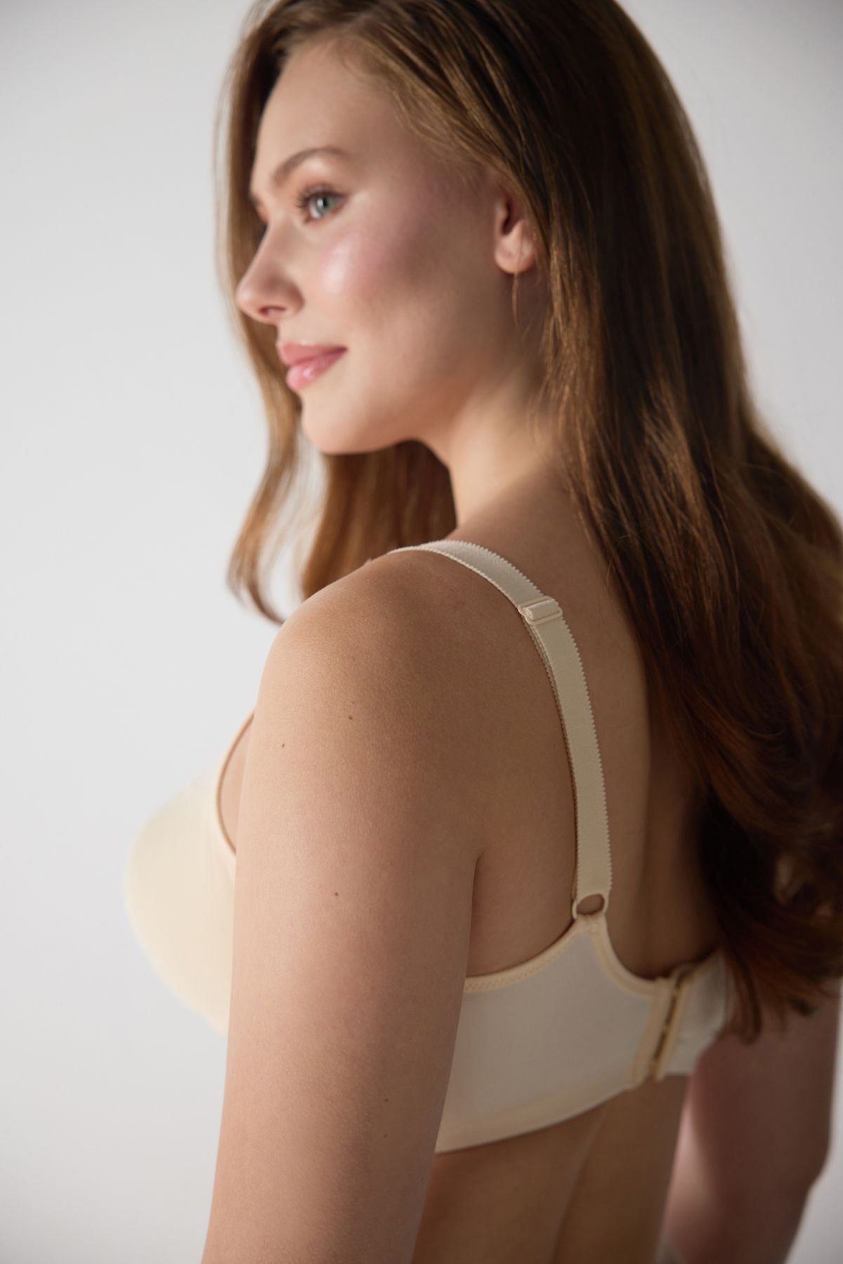 Magic Form-Satin Tulle Underwire Plus Size Push up Bra 2