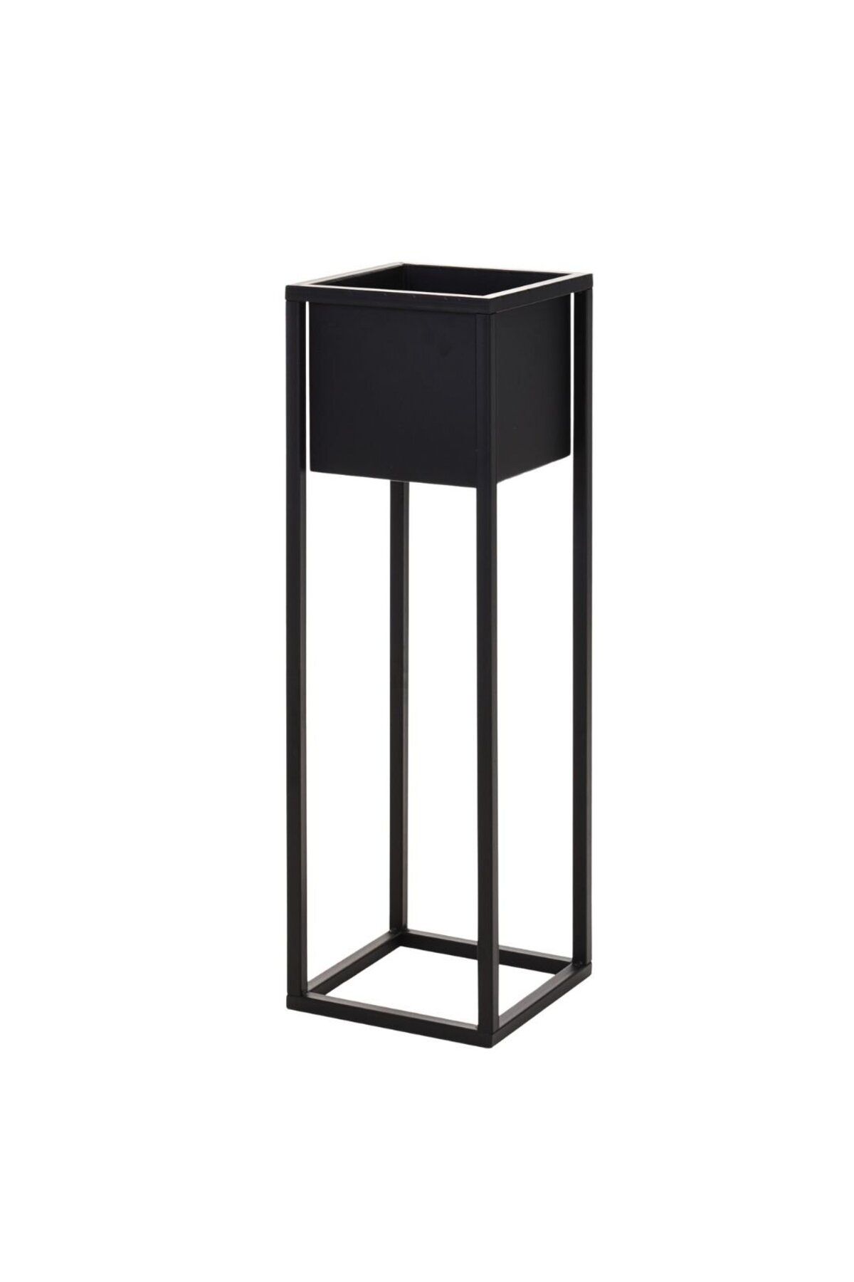 Koopman Ghiveci Metalic Negru Pentru Flori 70 Cm - One Size