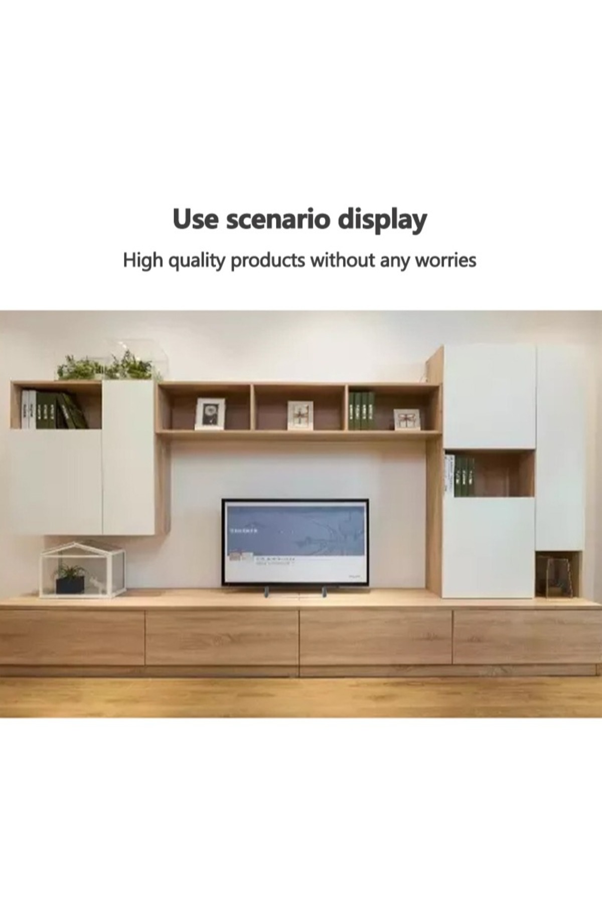 FlashHawk-Universal Table Top TV Stand for Most 39-70 Inch LCD LED Flat Screen TVs 5