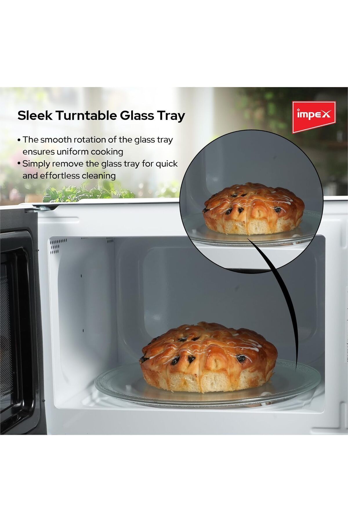 İMPEX-20 Liter Digital Microwave Oven 700w- Mo 8101db, 10 Microwave Power Levels And Timer Function 7