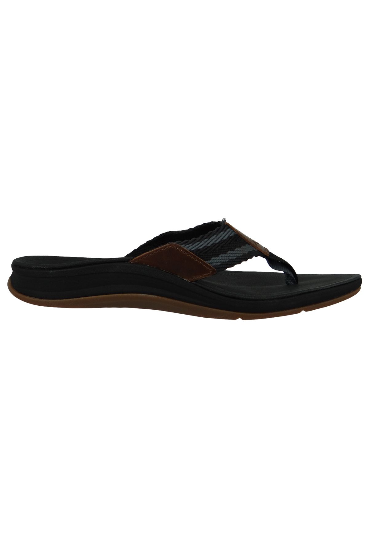 Reef-Herren Zehentrenner Sandalen Ortho Woven CI2765 Schwarz Black Textil 5
