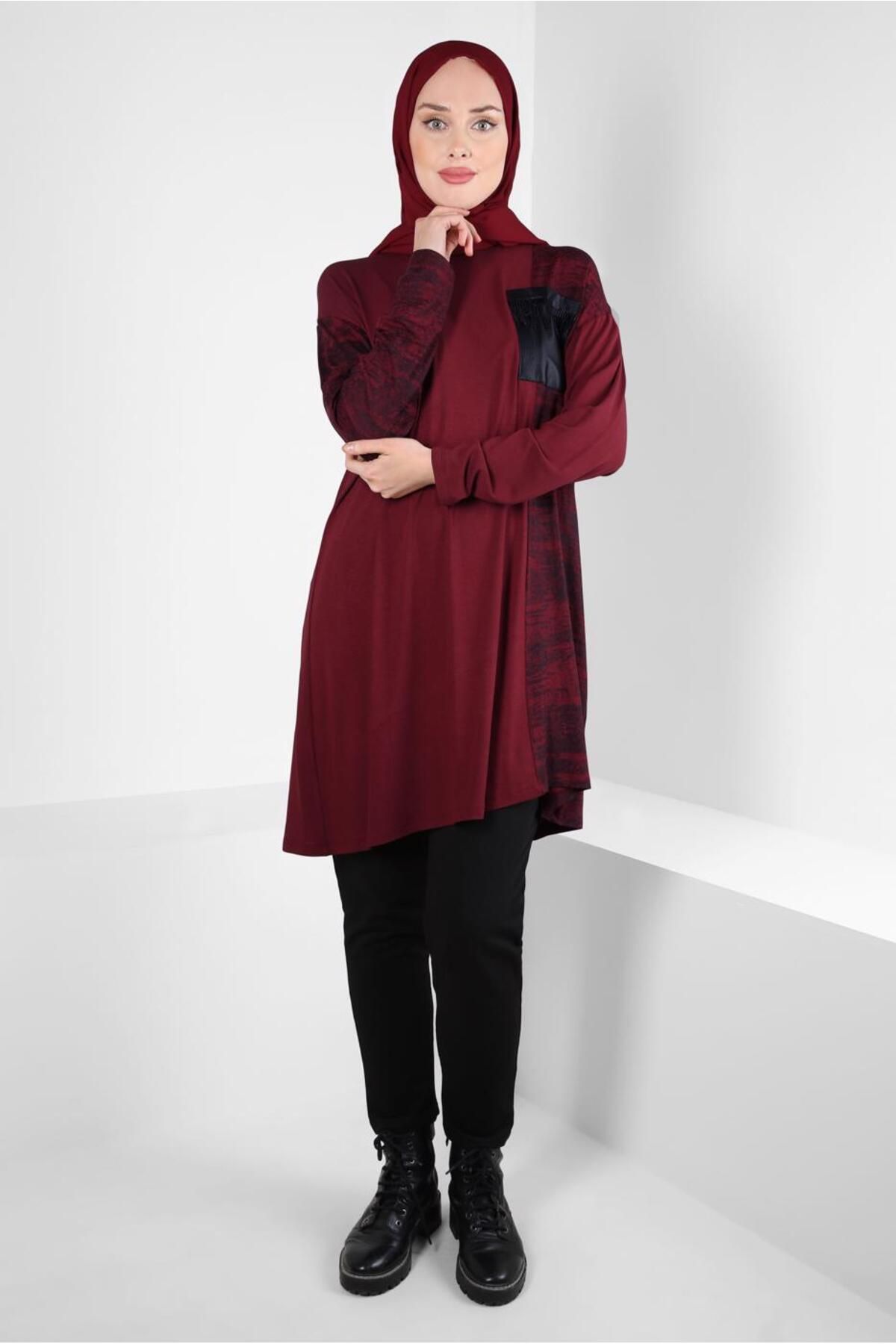 تونیک طرح دار باتیک 42461 Alvina