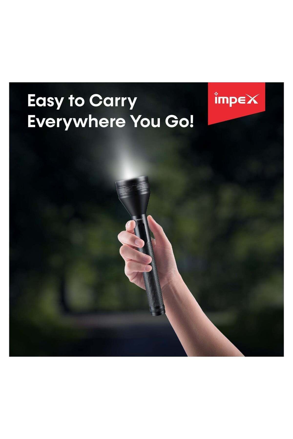 İMPEX-Impex Leader L2 2000mah Rechargeable Led Flashlight - Leader L2, Gunmetal, Usb Input, Cree Xpe Led 6