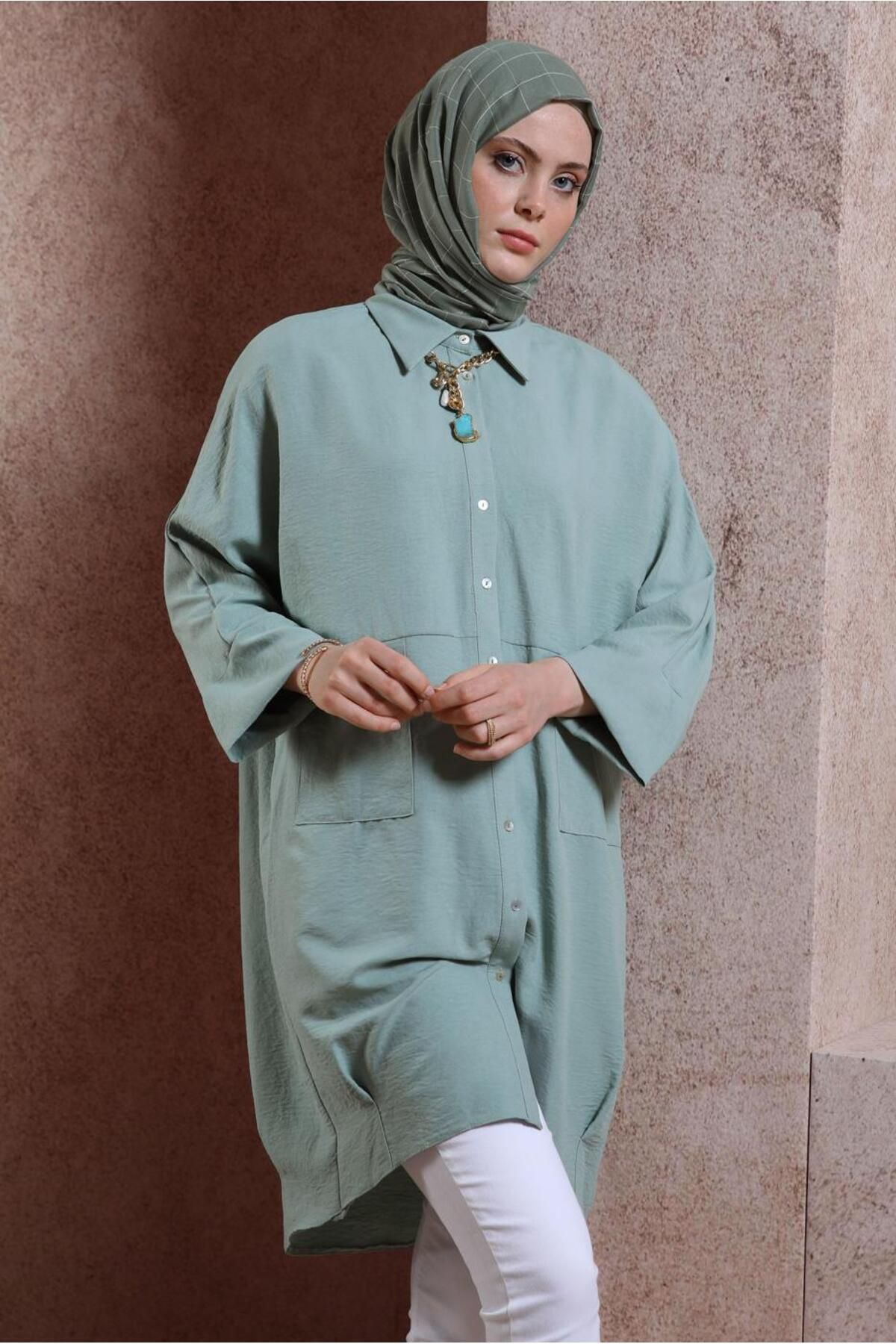تونیک یقه پیراهن 44471 Alvina