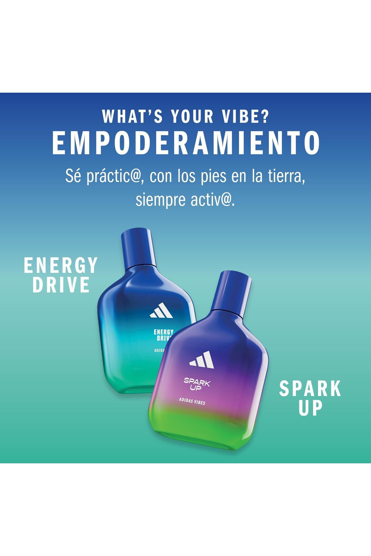 adidas-Vibes Spark Up Eau de Parfum For All, Energising and Stimulating Black Pepper 100ml (3.3oz) 5