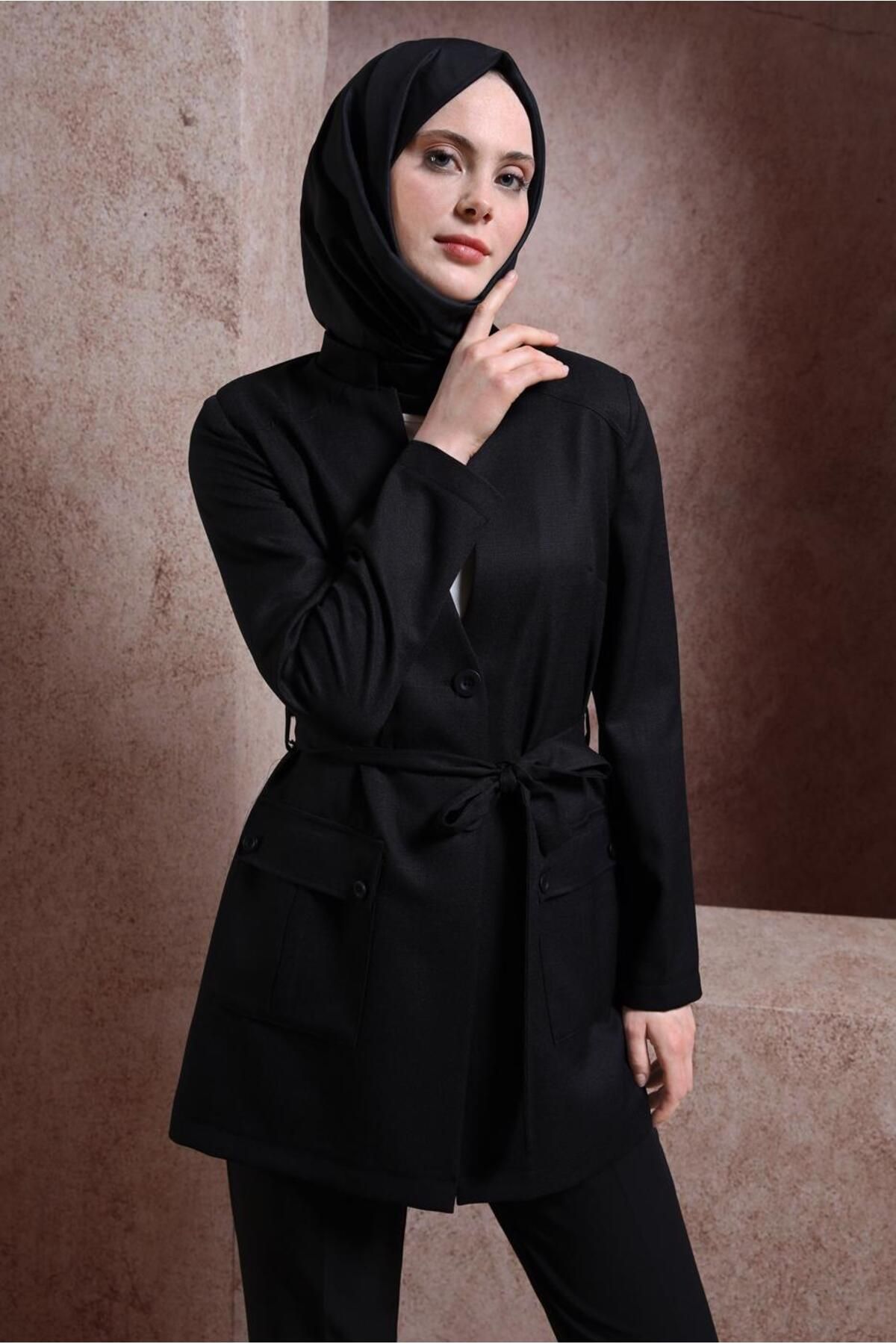 ژاکت کمربندی 44459 Alvina