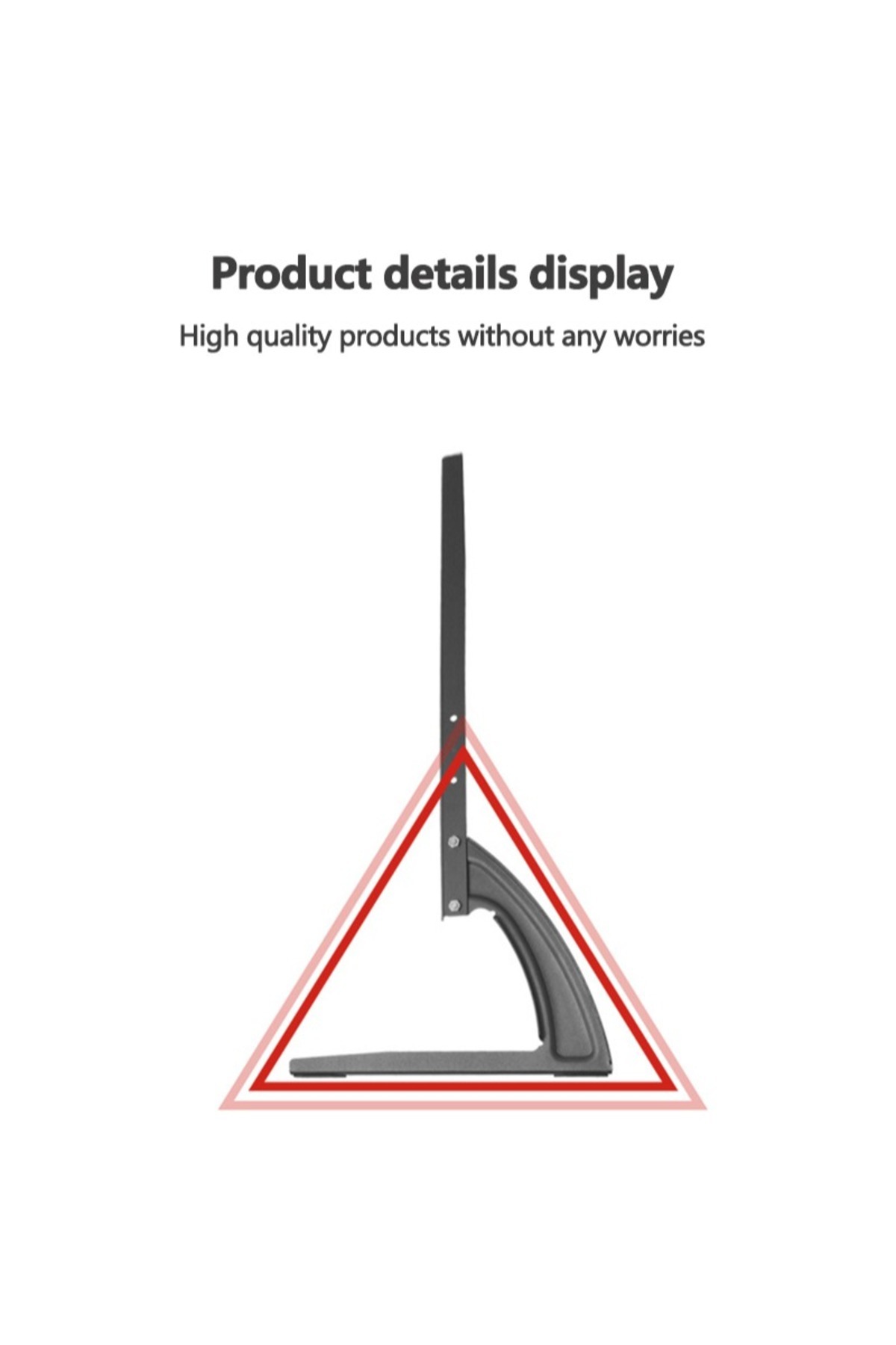 FlashHawk-Universal Table Top TV Stand for Most 39-70 Inch LCD LED Flat Screen TVs 3
