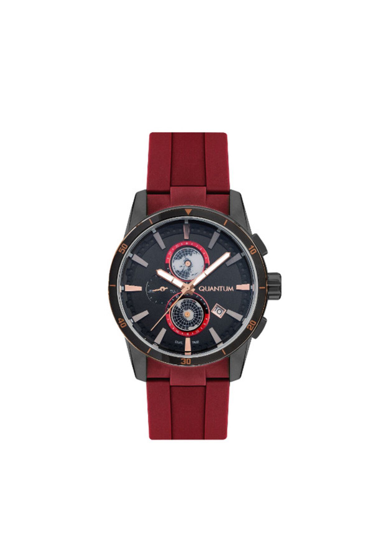 Quantum-QUANTUM Men's Multi Function Black Dial Watch - ADG991.668 1