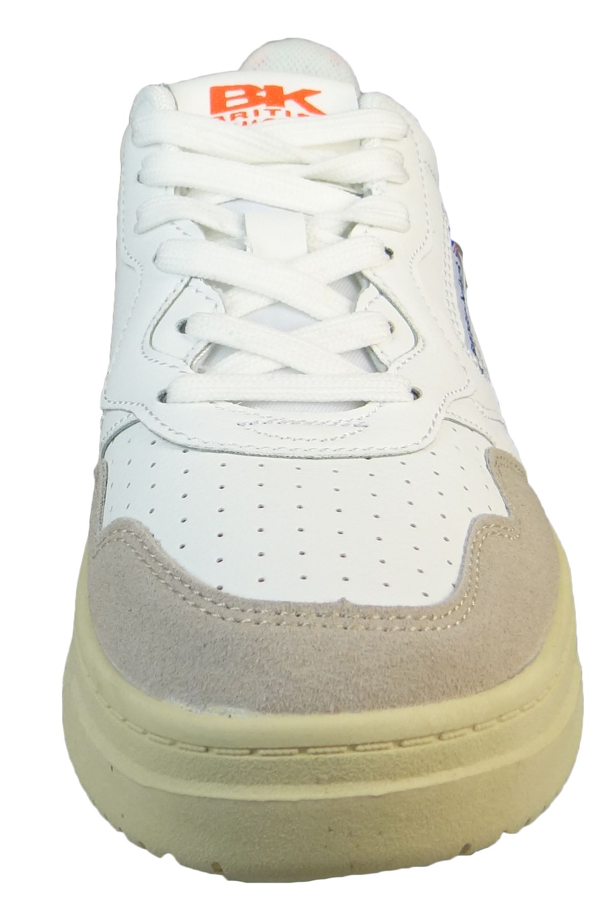 British Knights-Damen Low Sneaker Noors Low Top B48-3632 Weiß 02 White/Neon Orange Kunstleder 6