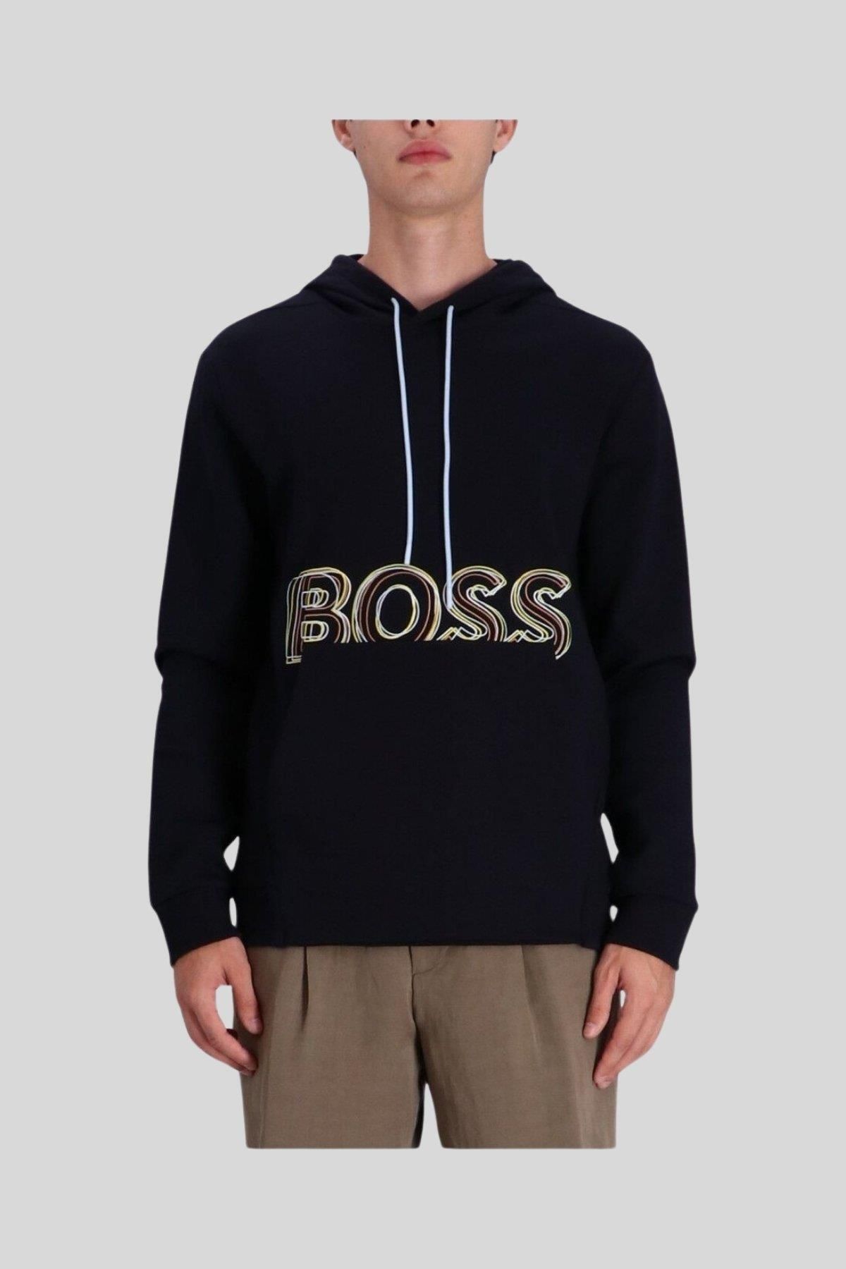 سویشرت مردانه پیراهن مشکی به طور منظم و مناسب BOSS