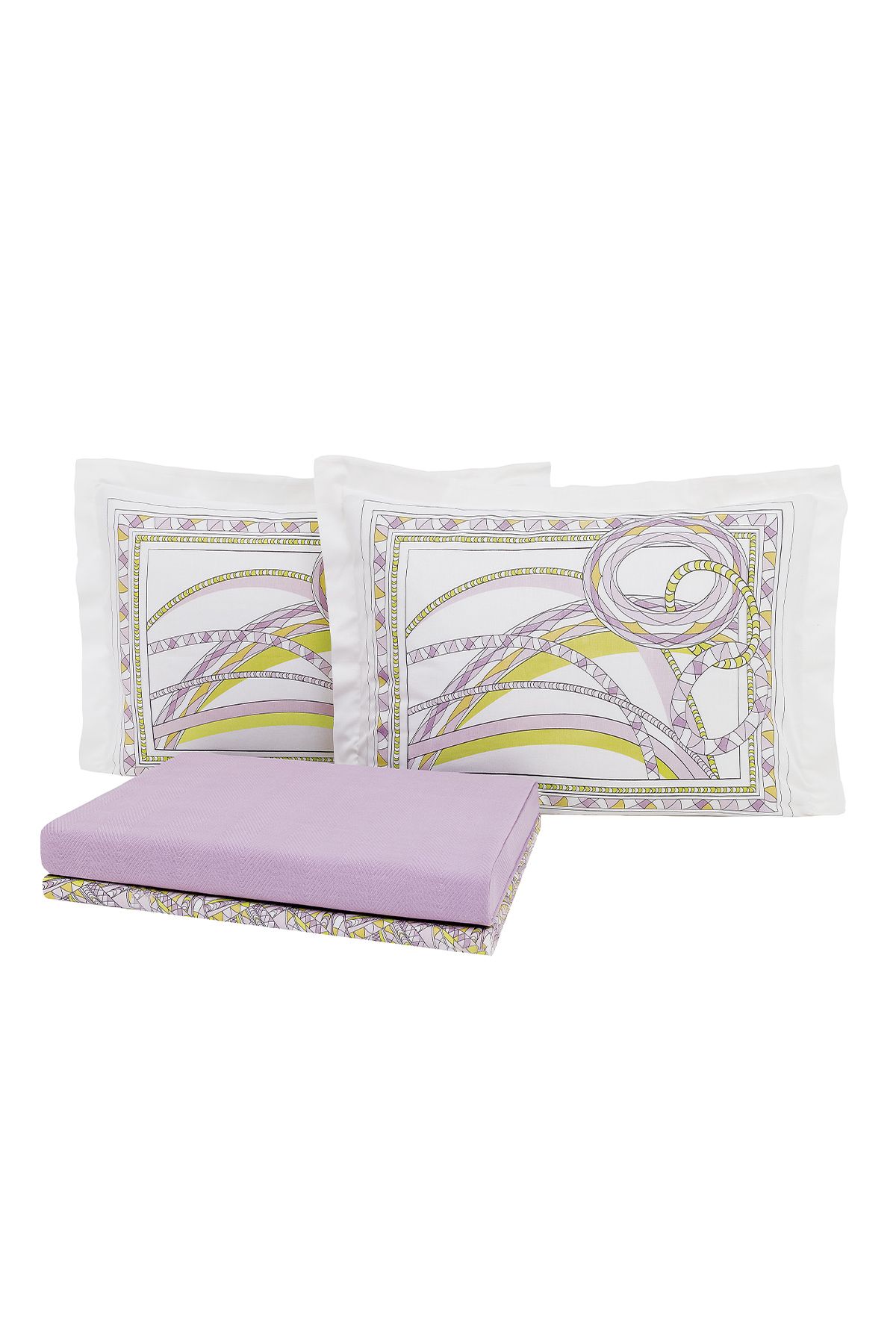 Yataş-Set de pichet din bambus pentru doi persoane în formă retro liliac 3