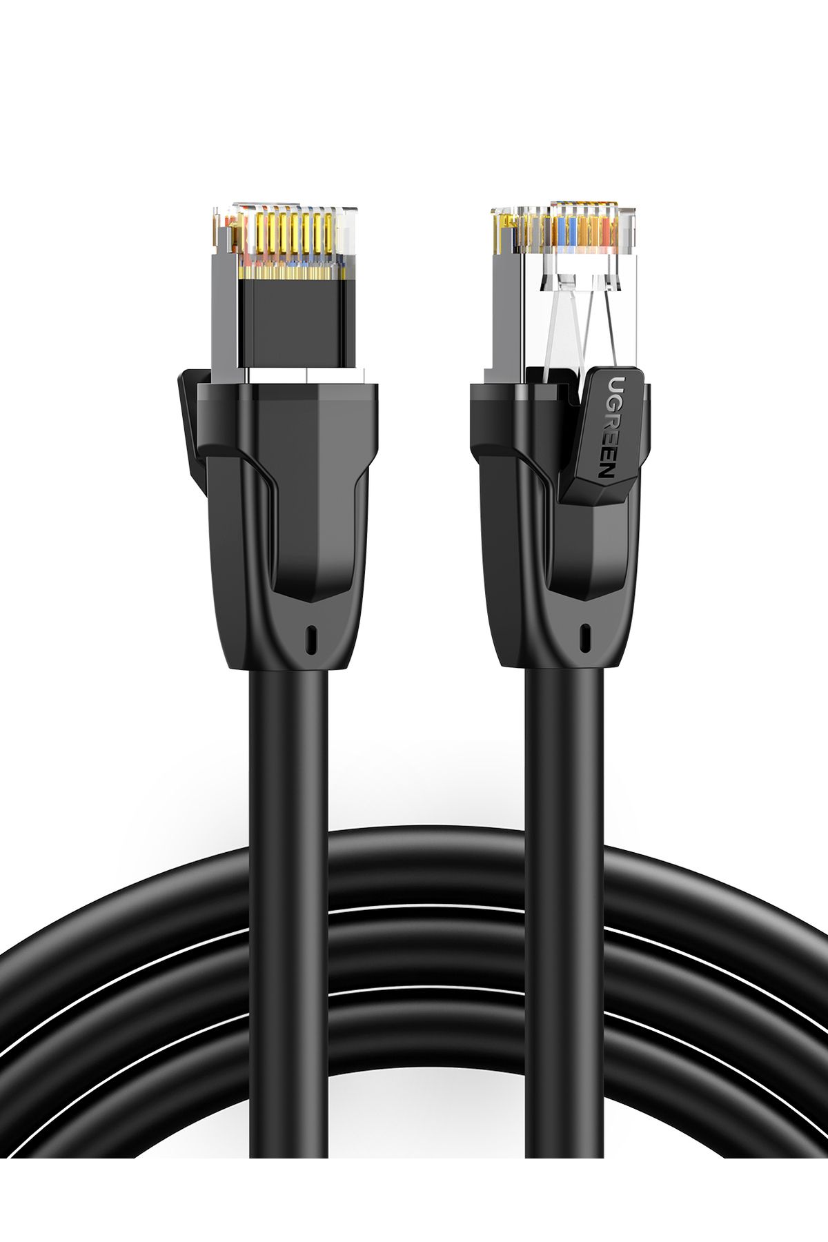 Ugreen-|cat8 Classⅰf/ftp Round Ethernet Cable With Braid 2m |black 1
