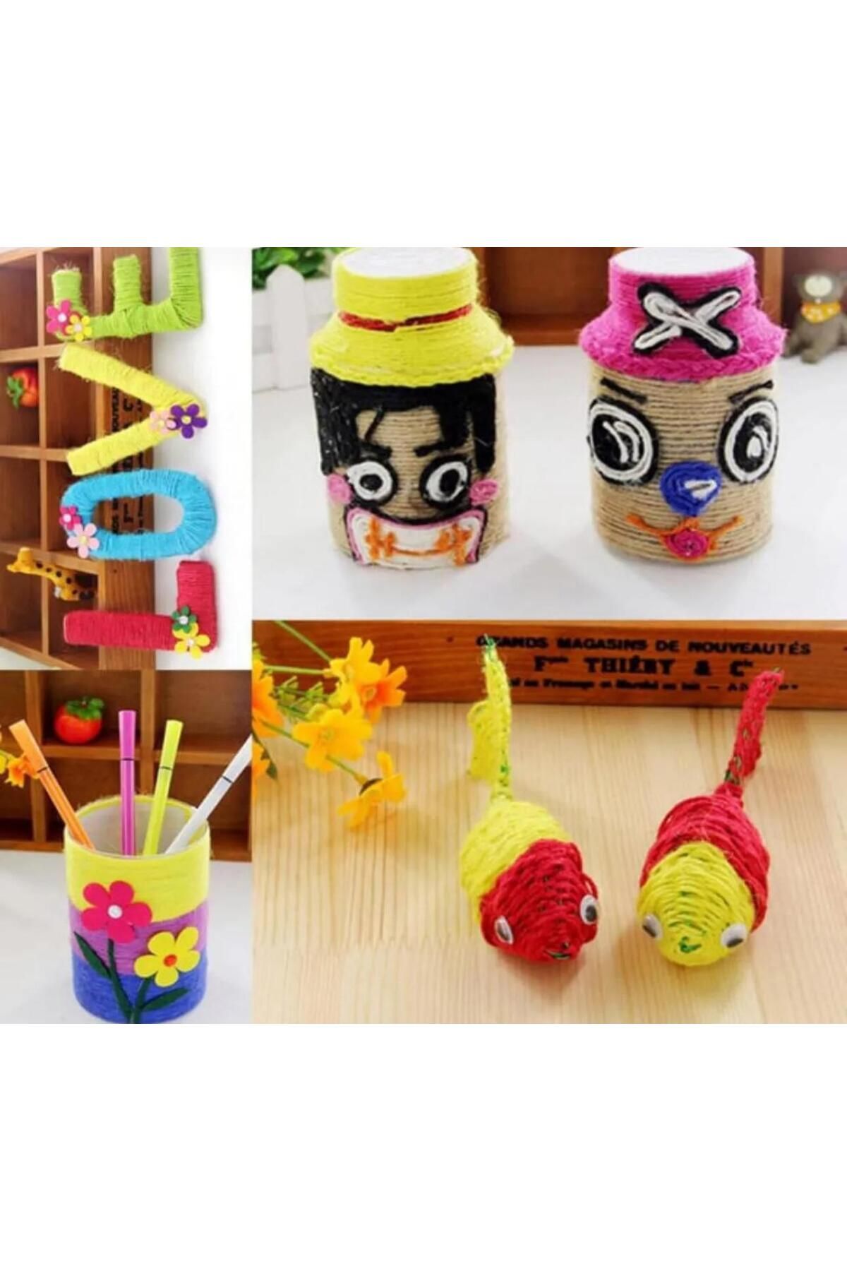 OZN AKSESUAR-Paper String Bag,Hat,Diy Making (100Gr) 3