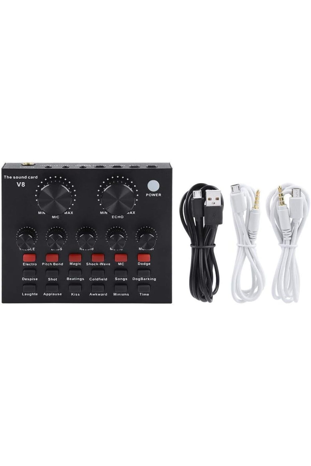 fulina-V8 Karaoke Recording and Broadcast Audio Mixer for Live KTV, Recording and Voice Chat 2