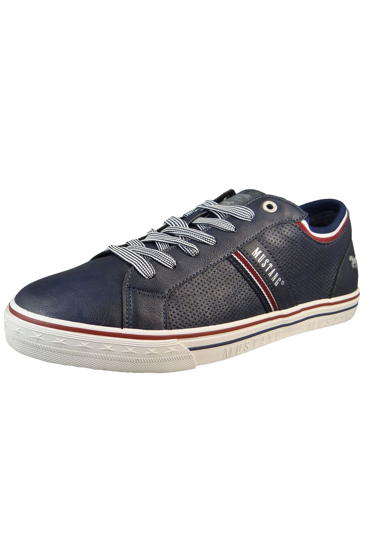 Mustang-Herren Low Sneaker Low Top 4147309 Blau 820 Navy Kunstleder 1
