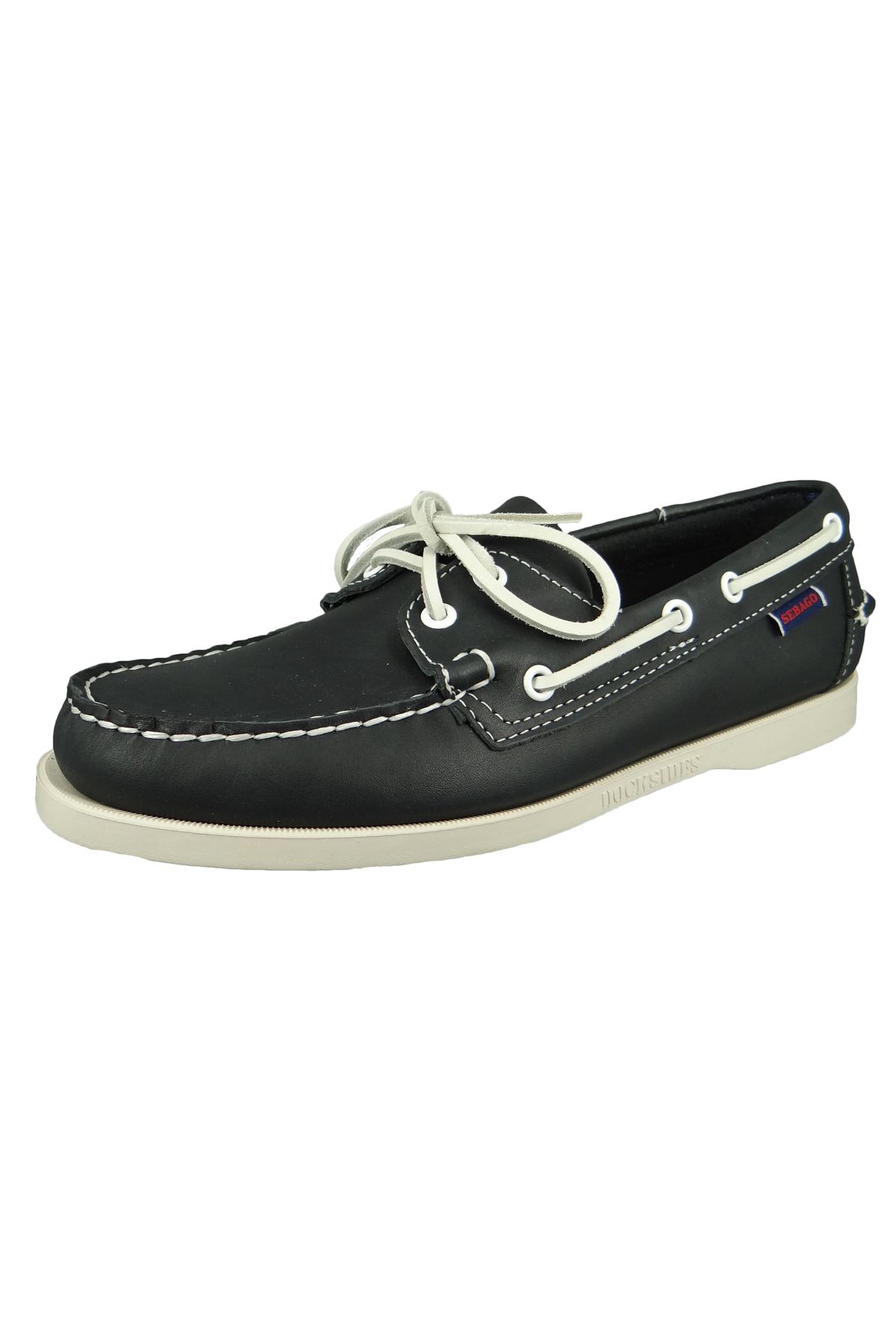 Sebago-Portland 7000H00 Herren Halbschuhe Segel-/Bootsschuhe Leder Blau 908 Blue Navy 2