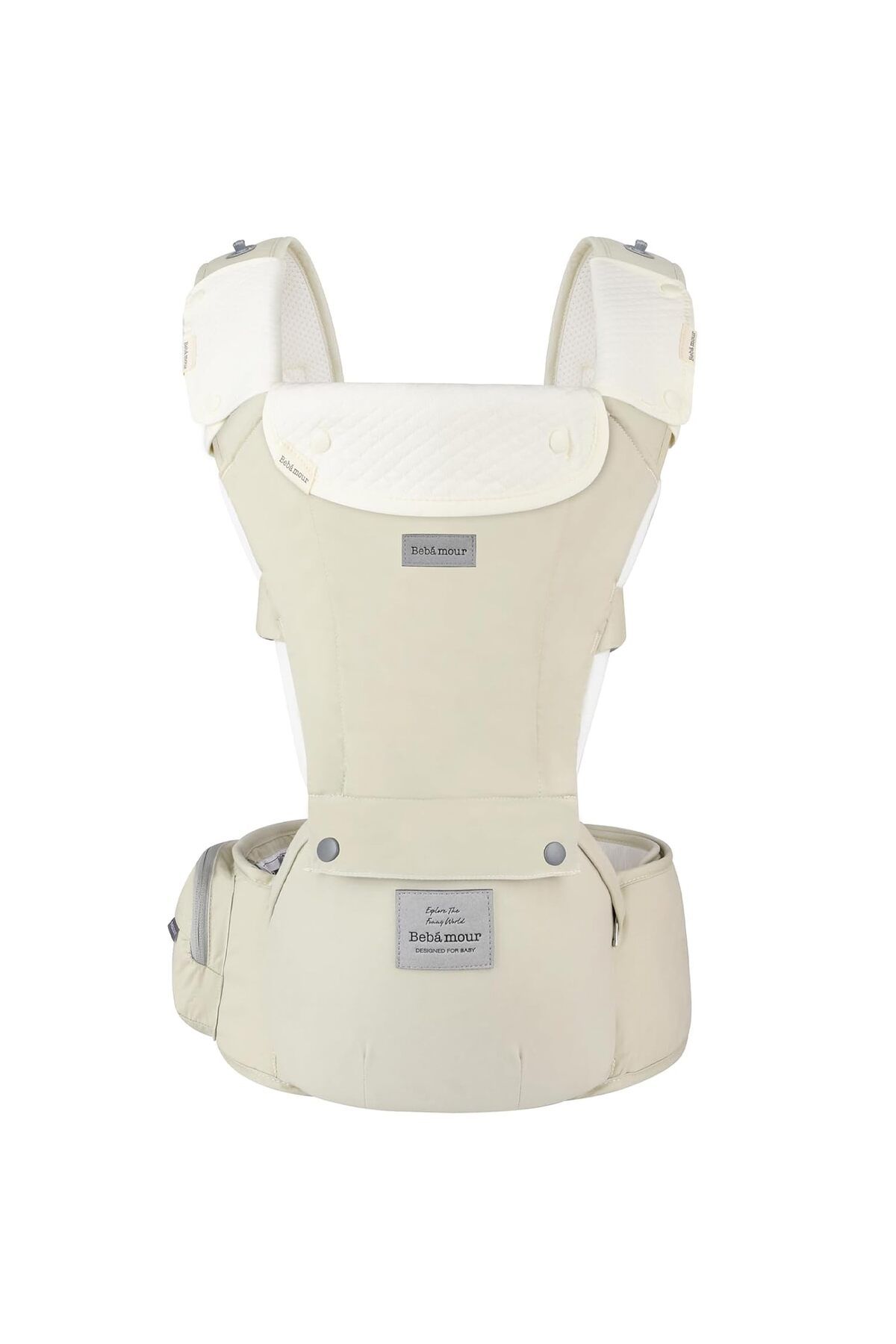 Bebamour 6'sı 1 Arada Ergonomik Bebek Taşıyıcı, 3D Air Mesh, 0-36 Ay