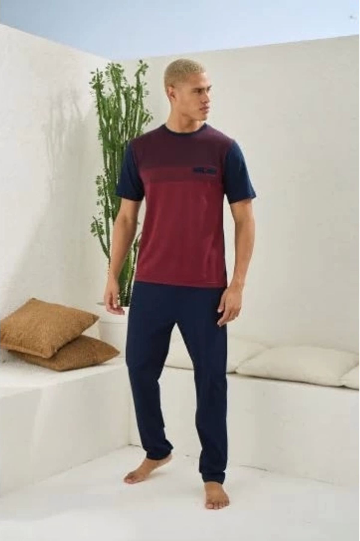 Nemere Kocabey 2094 Erkek O Yaka Pijama Takım