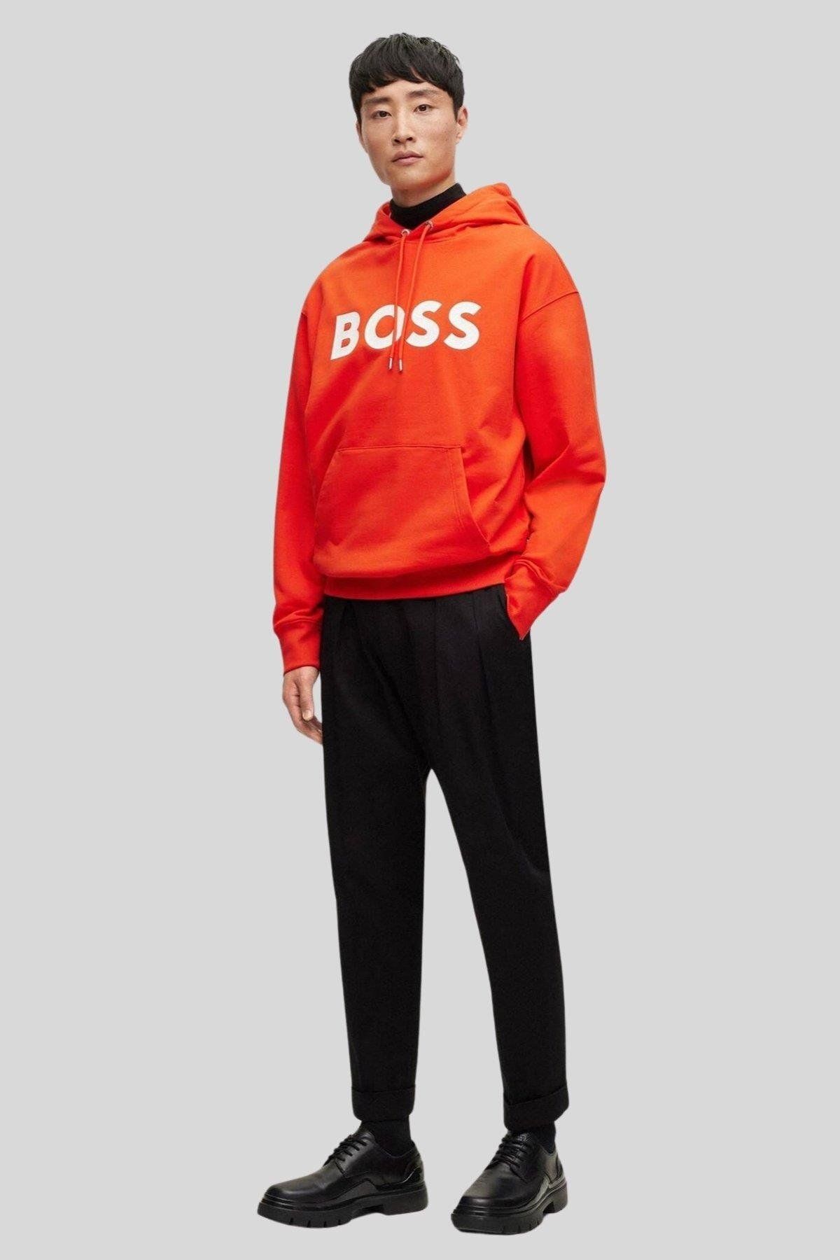 سویشرت مردانه نارنجی پیراهن به طور منظم مناسب BOSS