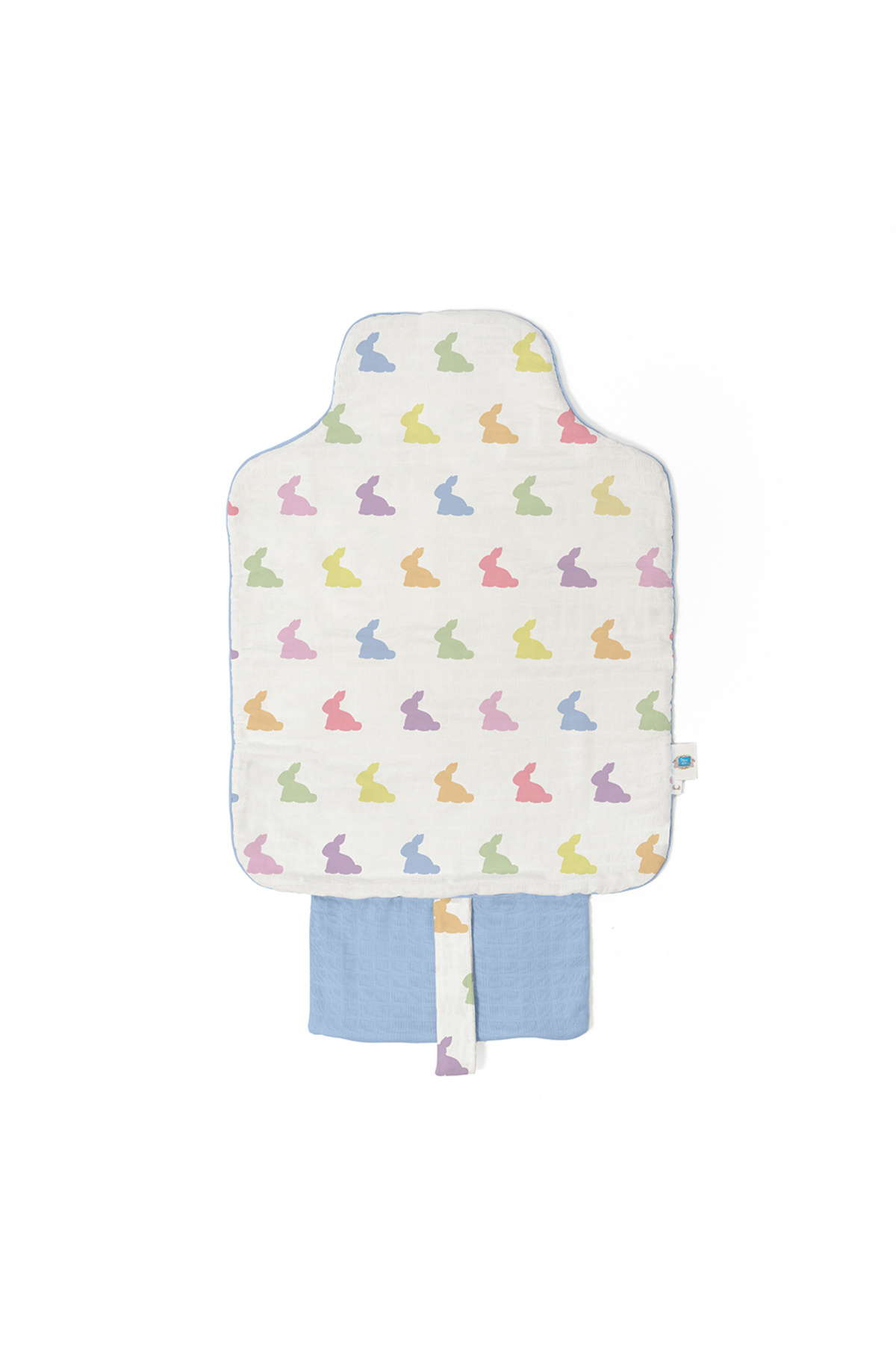 Deux Lapins %100 Pamuk Pratik Alt Değiştirme Matı - Rainbow Lapin Blue fotoğrafı 3 (önizleme)