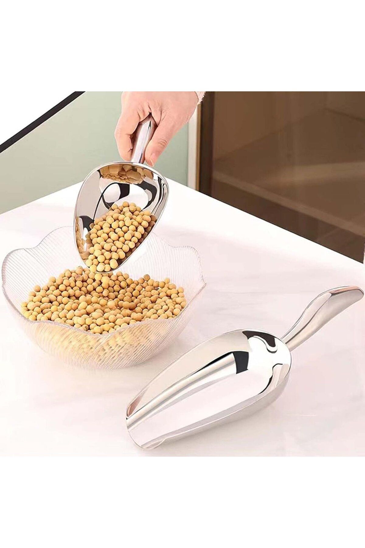 Generic-مغرفة ثلج ستانلس ستيل متعدد الاستخدام 2