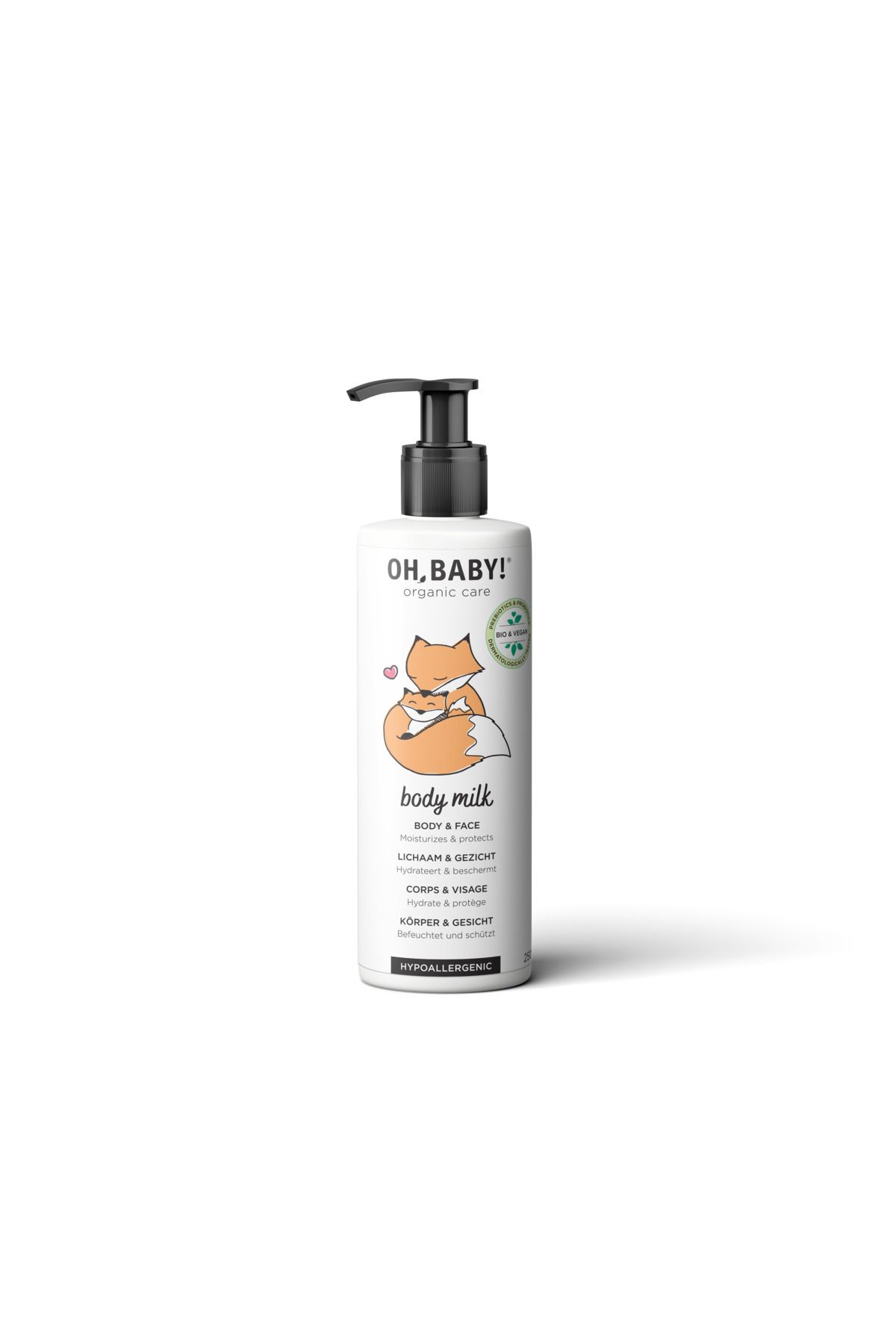 OH BABY Bebekler için Nemlendirici Süt- 250 ml