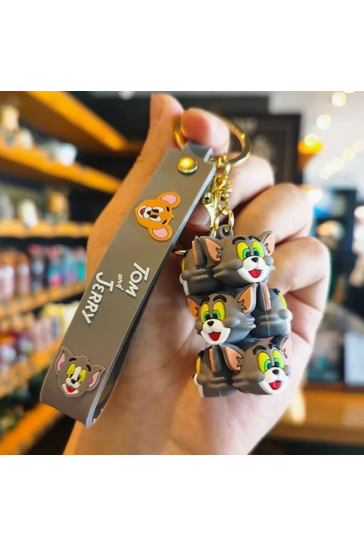 Bizde Ne Yok ki-Tom and Jerry 3D Cube Keychain 2 Pieces (Tom and Jerry) 4