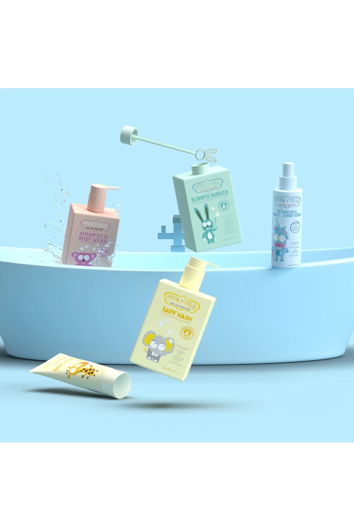 Jack N'Jill Jack N Jill Çocuklar İçin Tamamen Doğal Saç ve Vücut Şampuanı (Pembe Kutu) - 300 ml fotoğrafı 3 (önizleme)