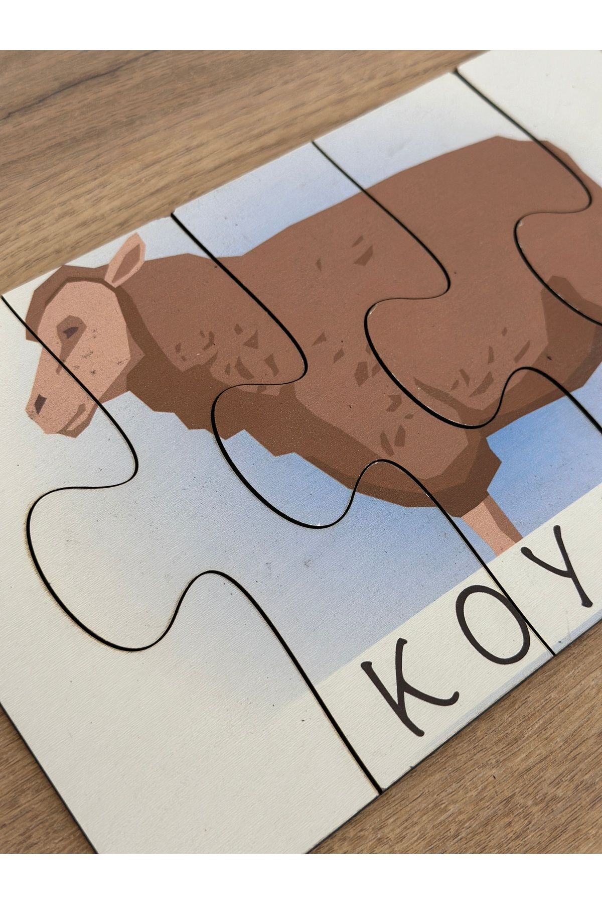 Karter İnovasyon Hayvanlar Öğrenme Eşleme Puzzle Kartı, Puzzle Eğitici Oyuncak, Montessori Eğitim Oyuncak, Motor Zeka fotoğrafı 4 (önizleme)