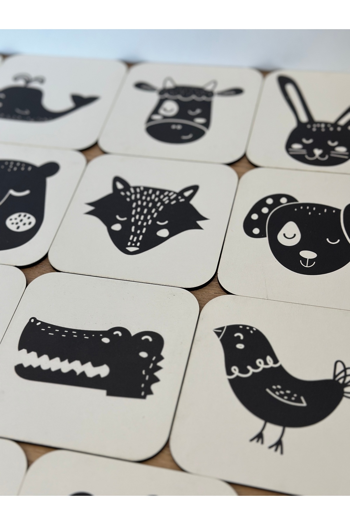 Karter İnovasyon Bebeğimin Ahşap Ilk Zeka Kartları Flaş Kart Flash Cards Bebek Zeka Kartları İlk Zeka Kartları fotoğrafı 5 (önizleme)