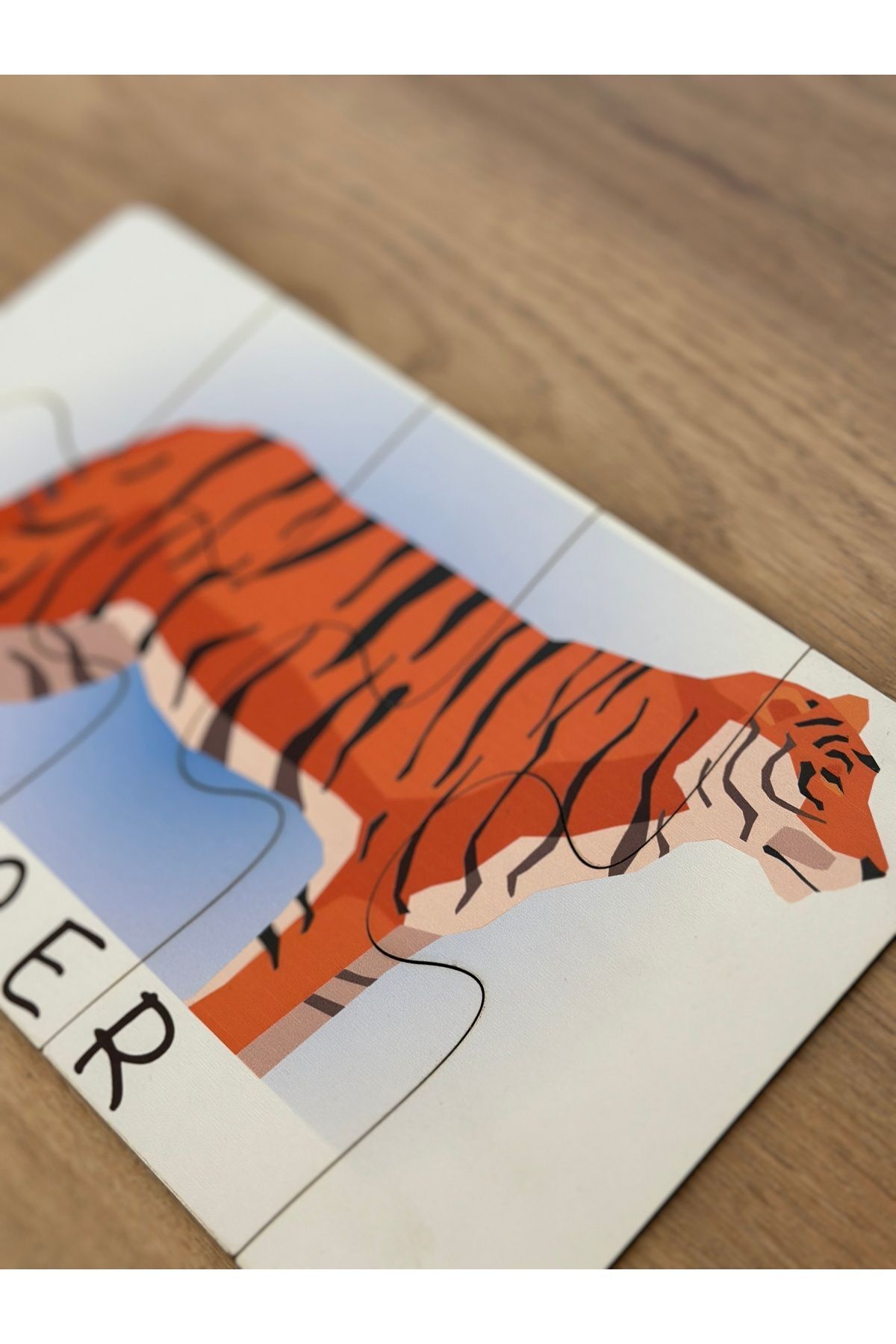 Karter İnovasyon İngilizce Hayvanlar Öğrenme Eşleme Puzzle Kartı, Puzzle Eğitici Oyuncak, Montessori Eğitim Oyuncak fotoğrafı 5 (önizleme)