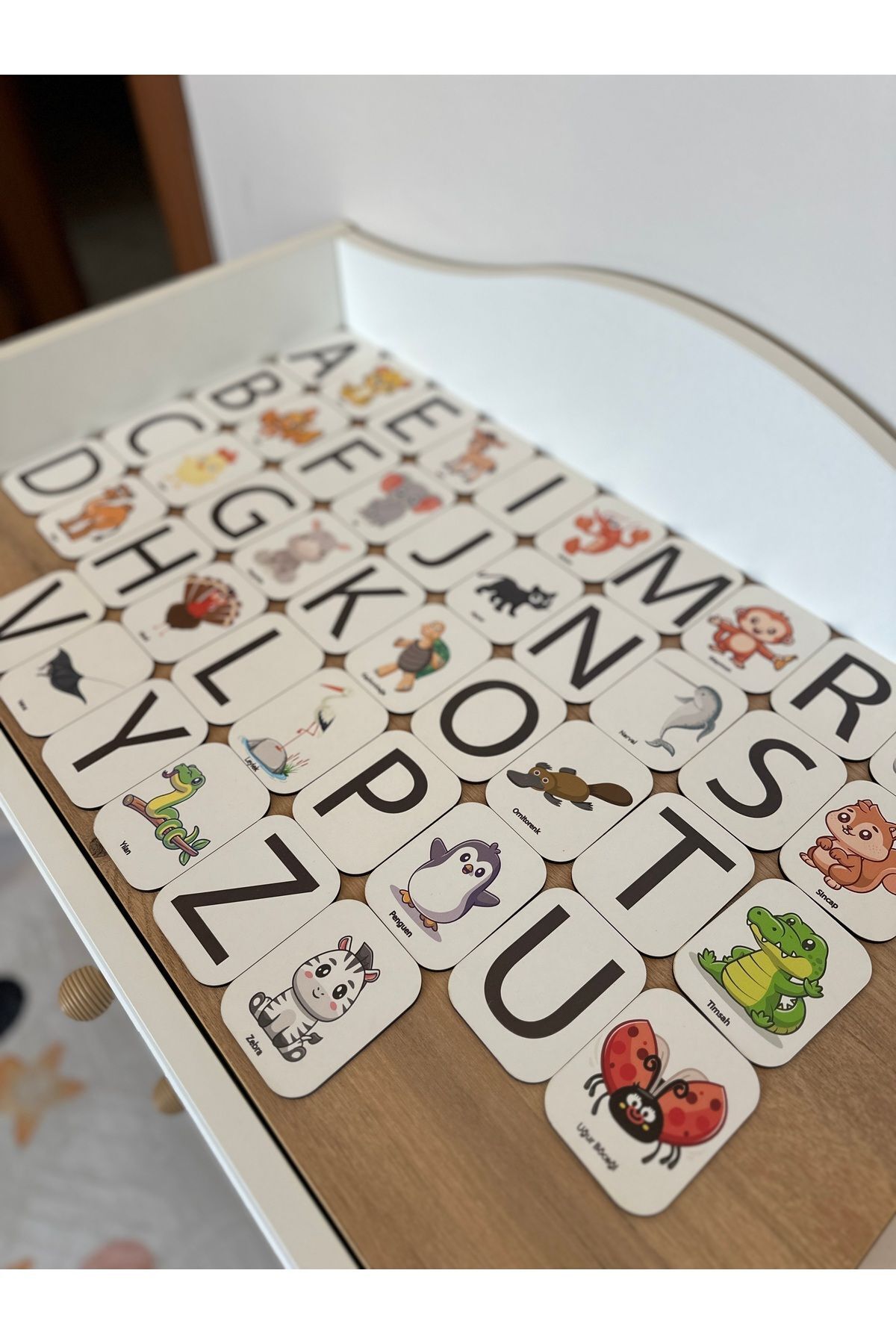 Karter İnovasyon Harf hayvan Eşleme Kartı, Eğitici Oyuncak, Montessori Eğitim Oyuncak, Motor Zeka Oyuncak fotoğrafı 2 (önizleme)