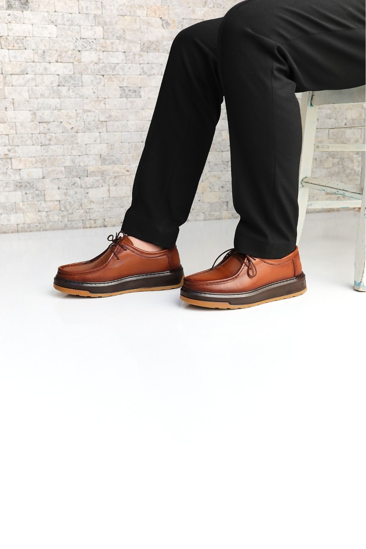 کفش های کژوال مردانه چرمی تابا ورزشی Greyybull Shoes