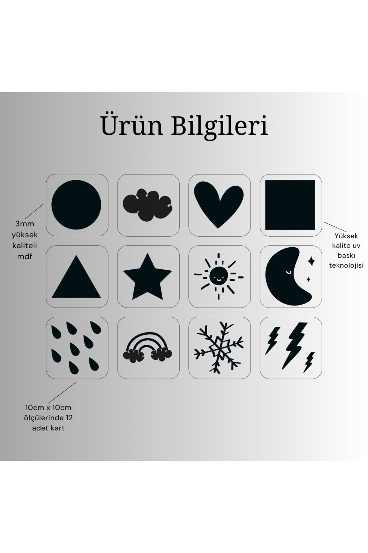 Karter İnovasyon Bebeğimin Ahşap Ilk Zeka Kartları Flaş Kart Flash Cards Bebek Zeka Kartları İlk Zeka Kartları fotoğrafı 6 (önizleme)