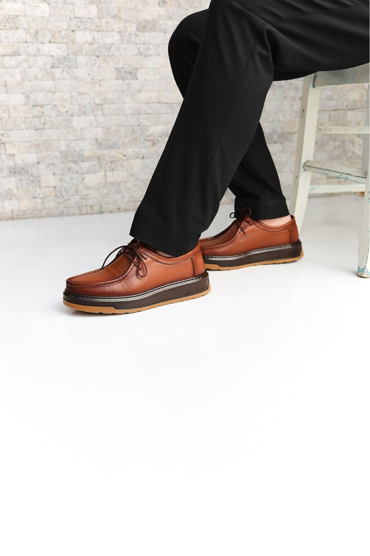 کفش های کژوال مردانه چرمی تابا ورزشی Greyybull Shoes