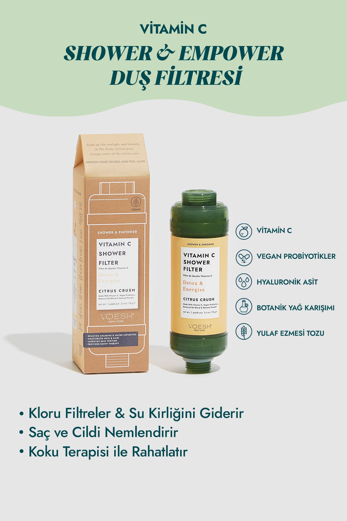 Voesh New York Vitamin C Duş Filtresi Narenciye