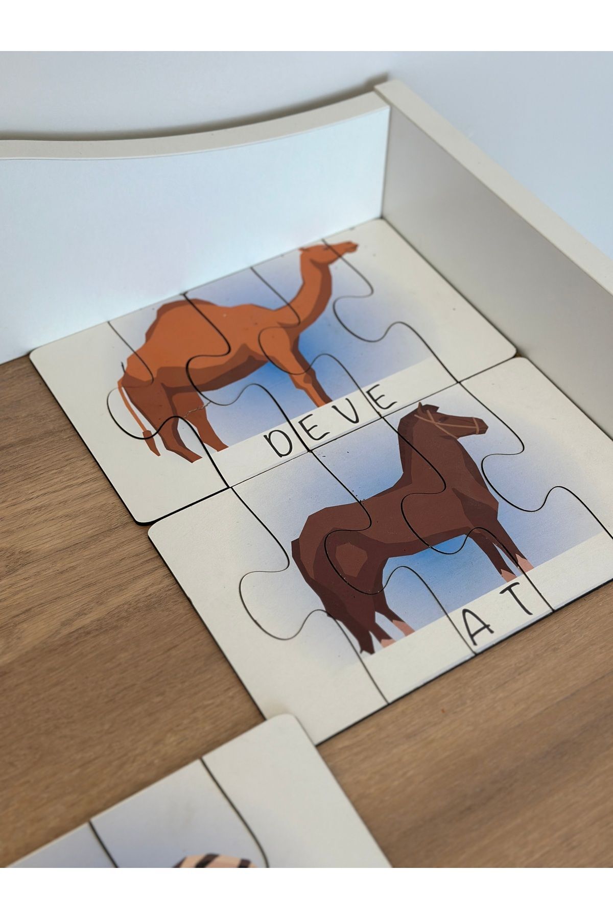 Karter İnovasyon Hayvanlar Öğrenme Eşleme Puzzle Kartı, Puzzle Eğitici Oyuncak, Montessori Eğitim Oyuncak, Motor Zeka fotoğrafı 5 (önizleme)
