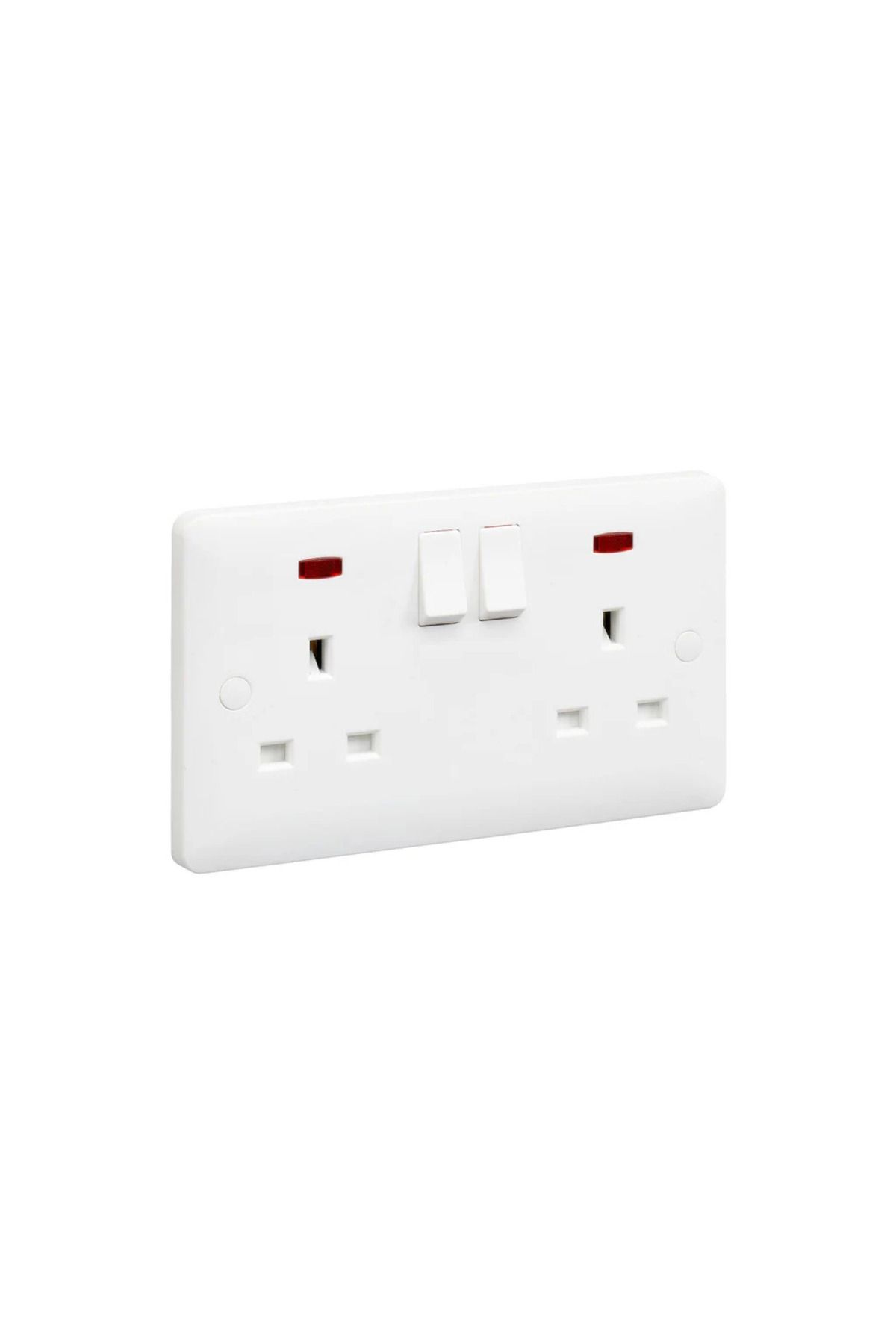 Generic-13A 2-Way Wall Socket with Neon Indicator (7x14) | High Security and Durable Design 3