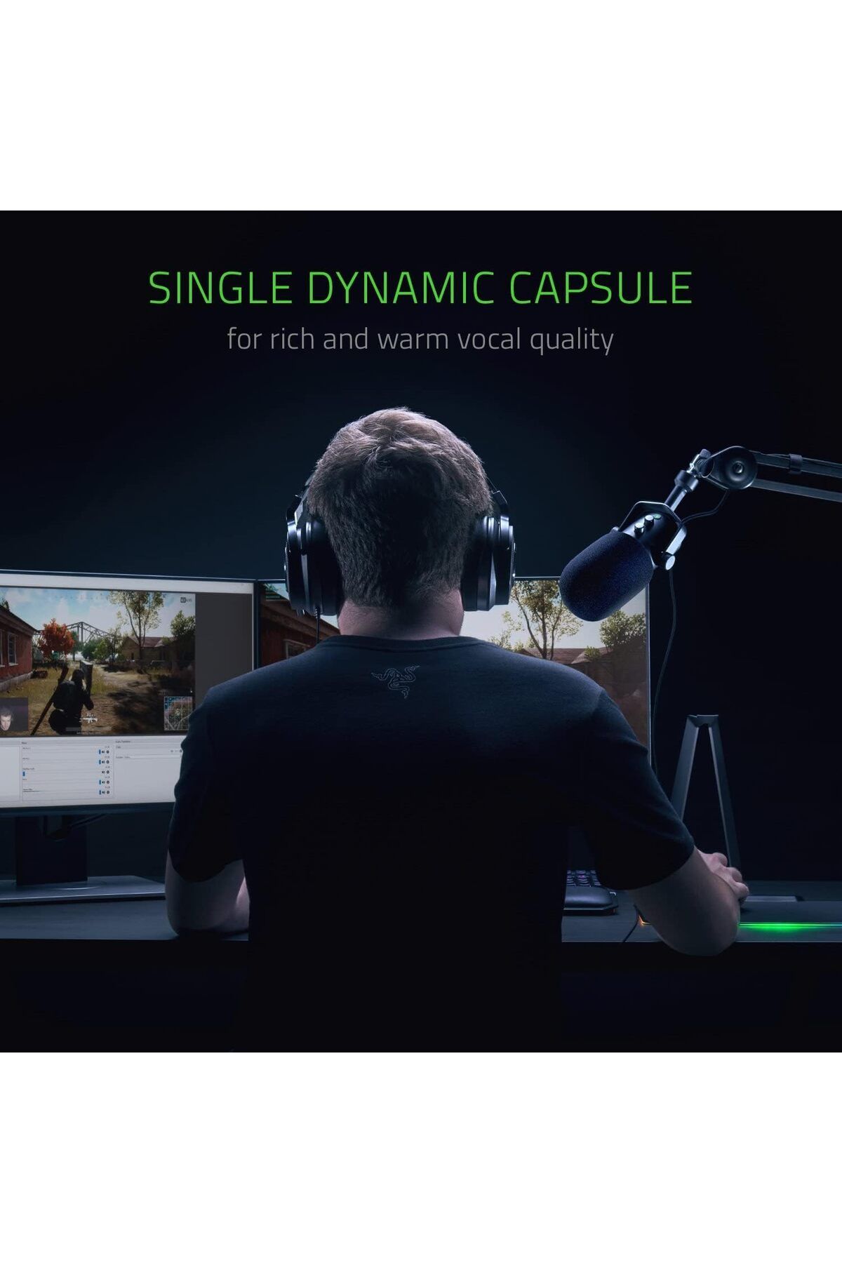 RAZER-Seiren Elite Studio-Grade Multi-Pattern Usb Digital Microphone And Headphone Amplifier 3