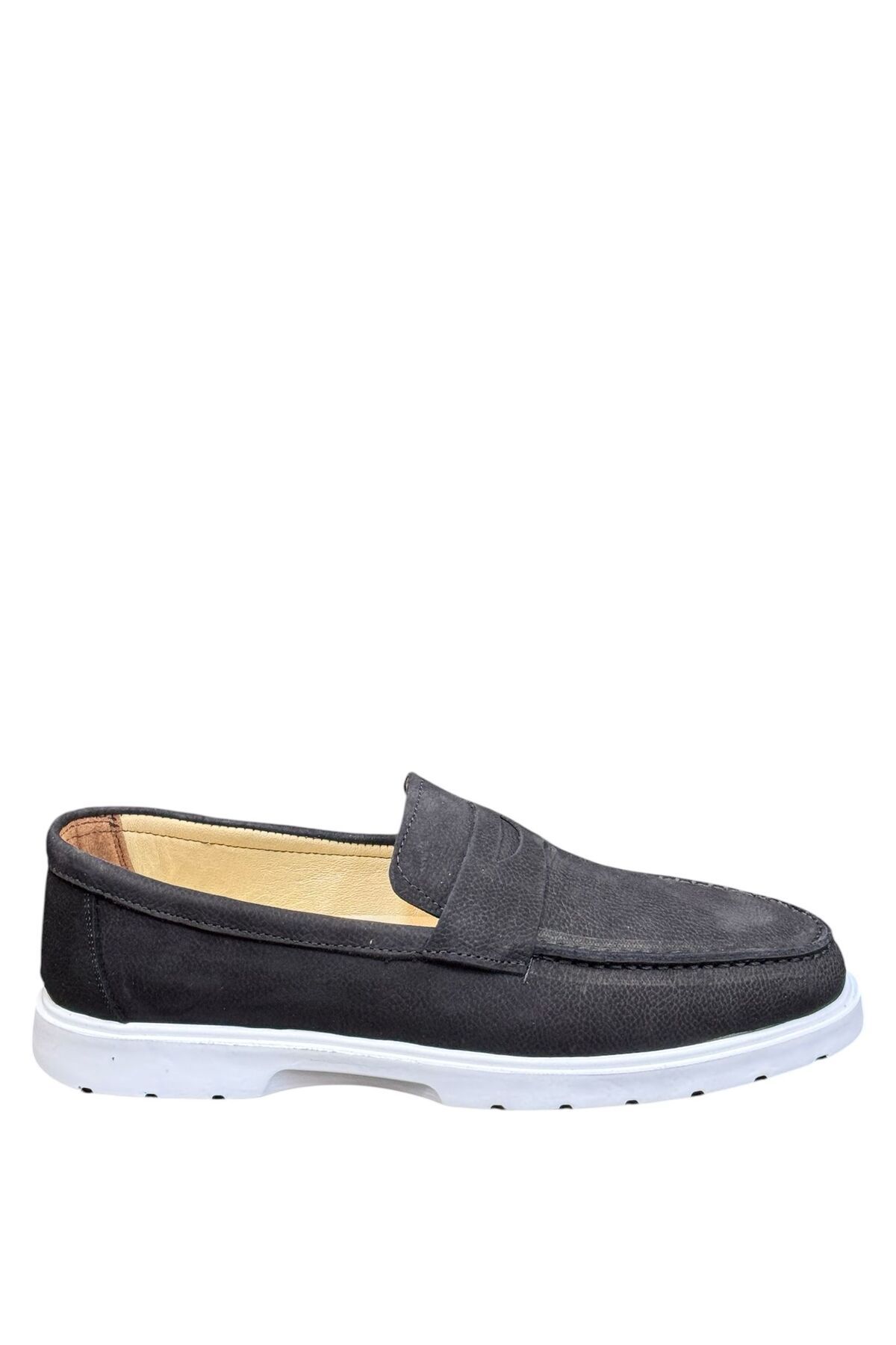 کفش های کژوال مردانه چرم سیاه NUBUK روزانه آرام تابستانی سبک Greyybull Shoes