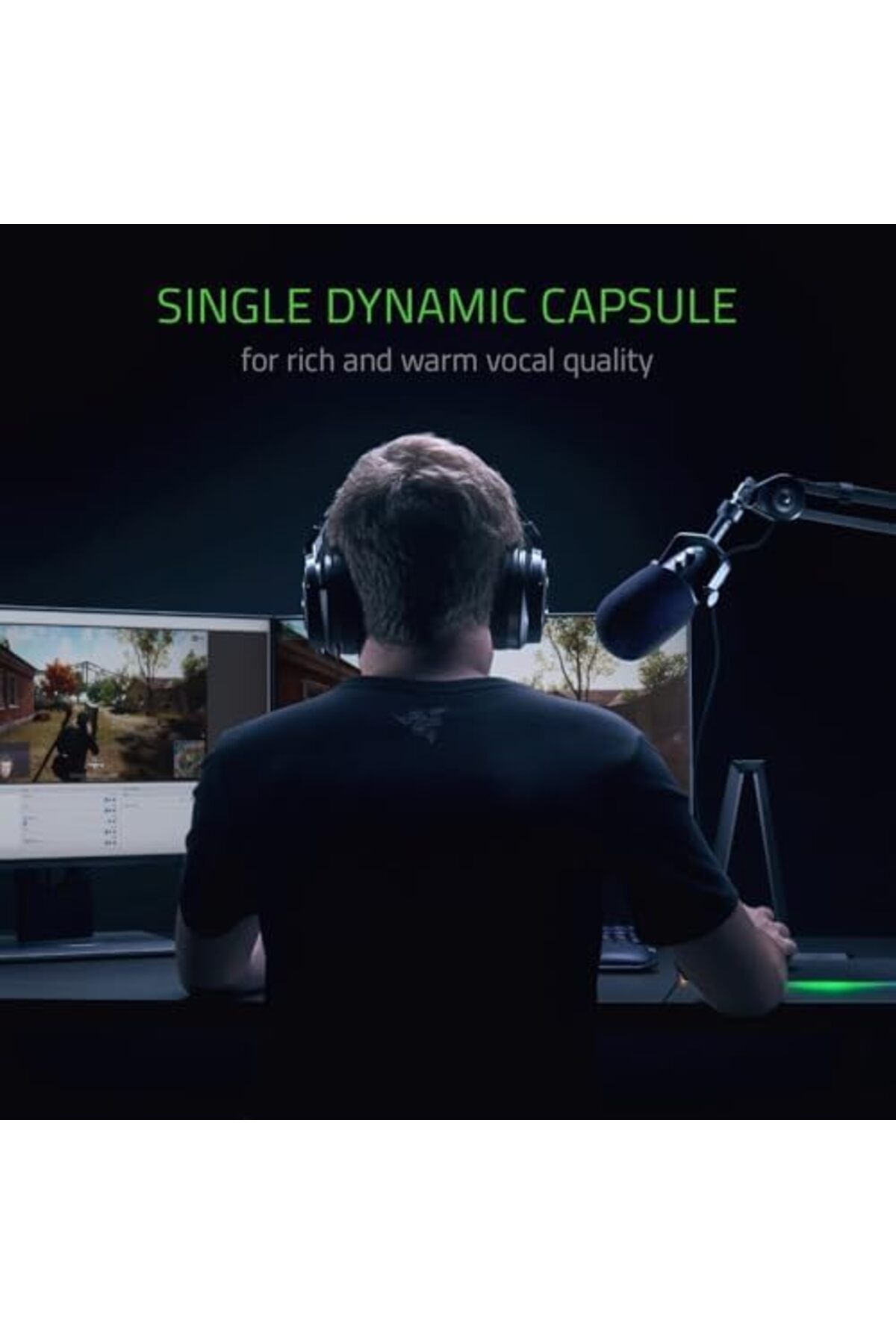 RAZER-Seiren Elite Studio-Grade Multi-Pattern Usb Digital Microphone And Headphone Amplifier 4