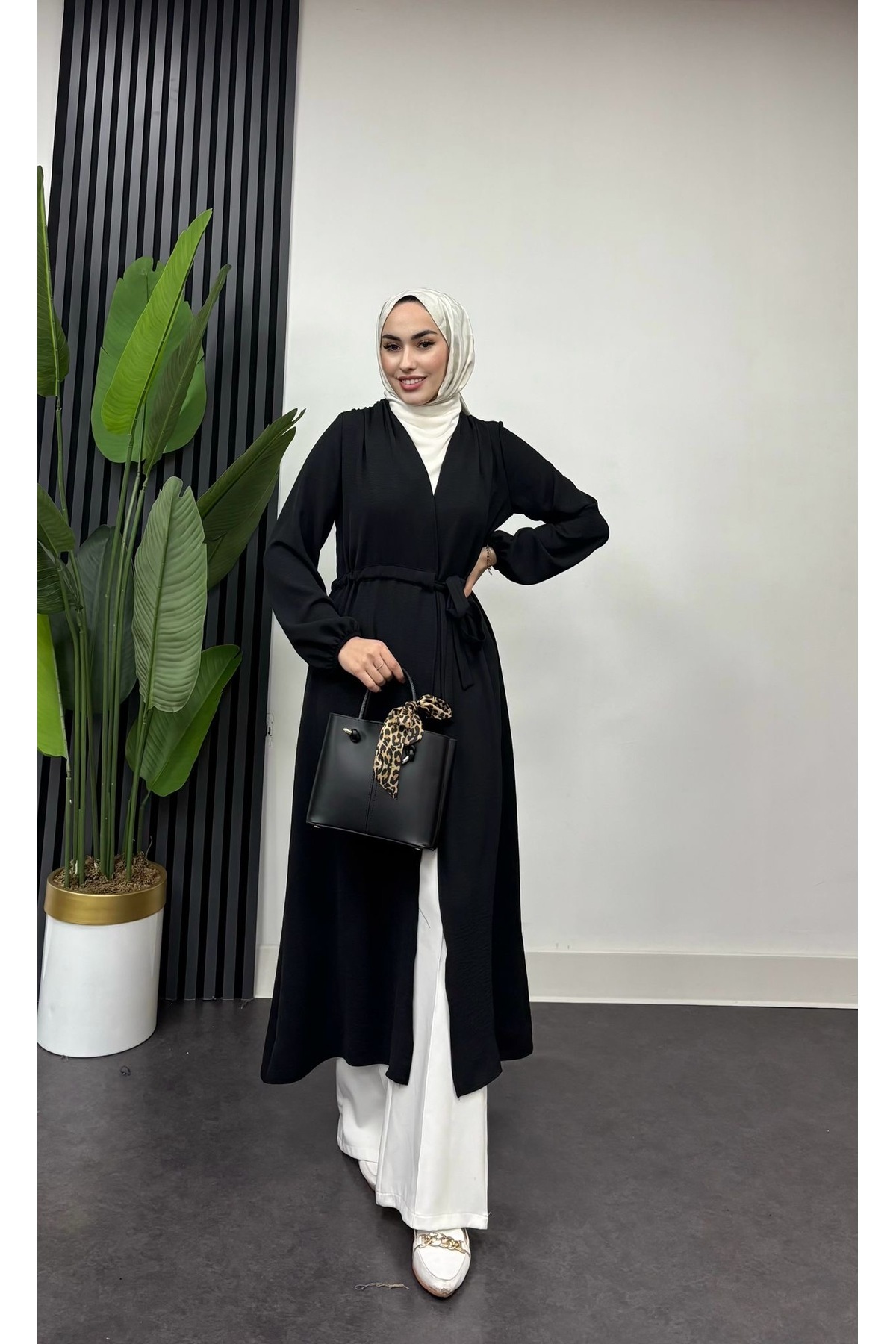 Genel Markalar Yandan Bağlamalı Tesettür Aerobin Kap