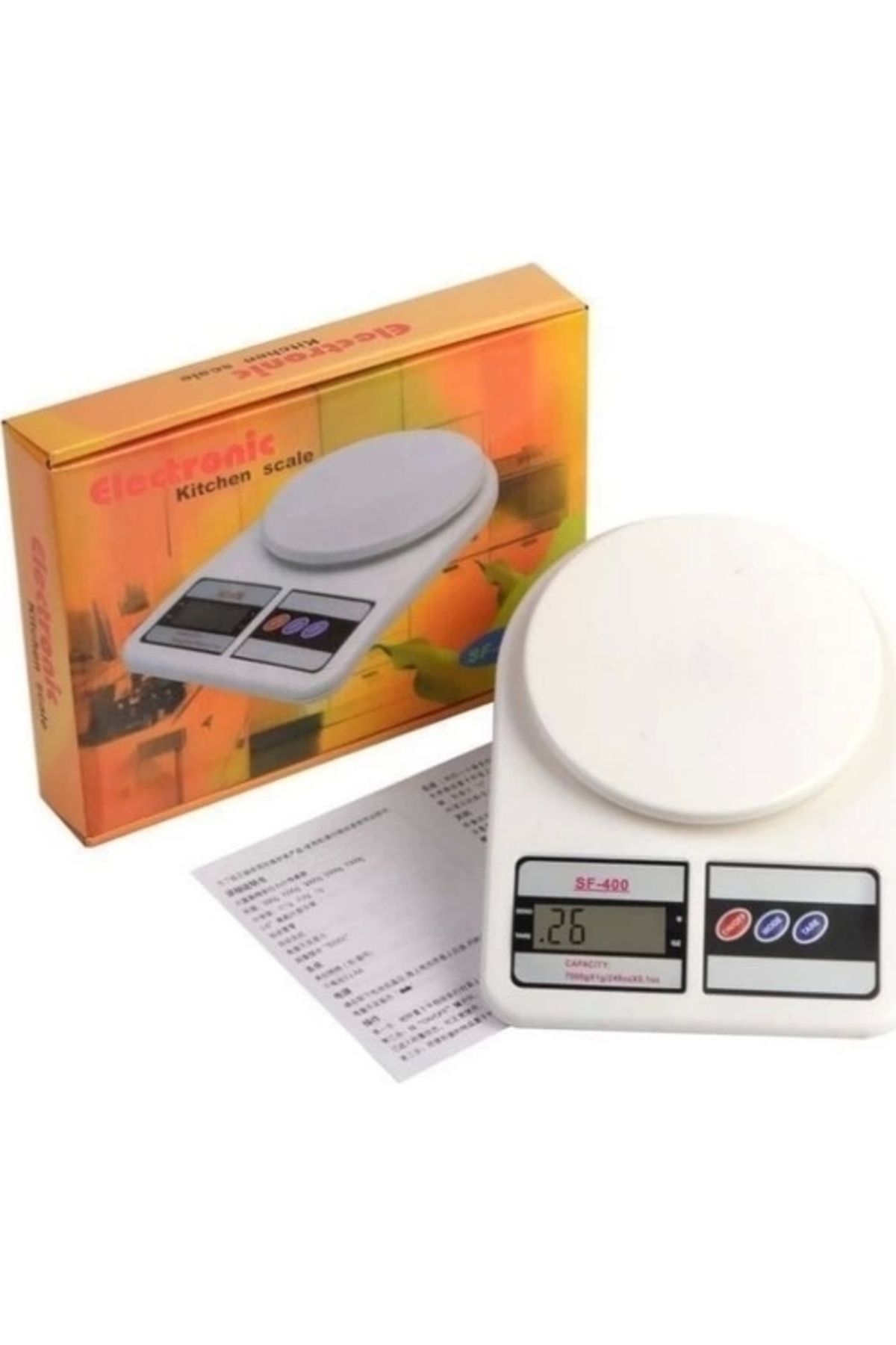 Miravm Dijital Hassas Lcd Ekran Terazi 10 Kg Gr Sf-400 (4172)