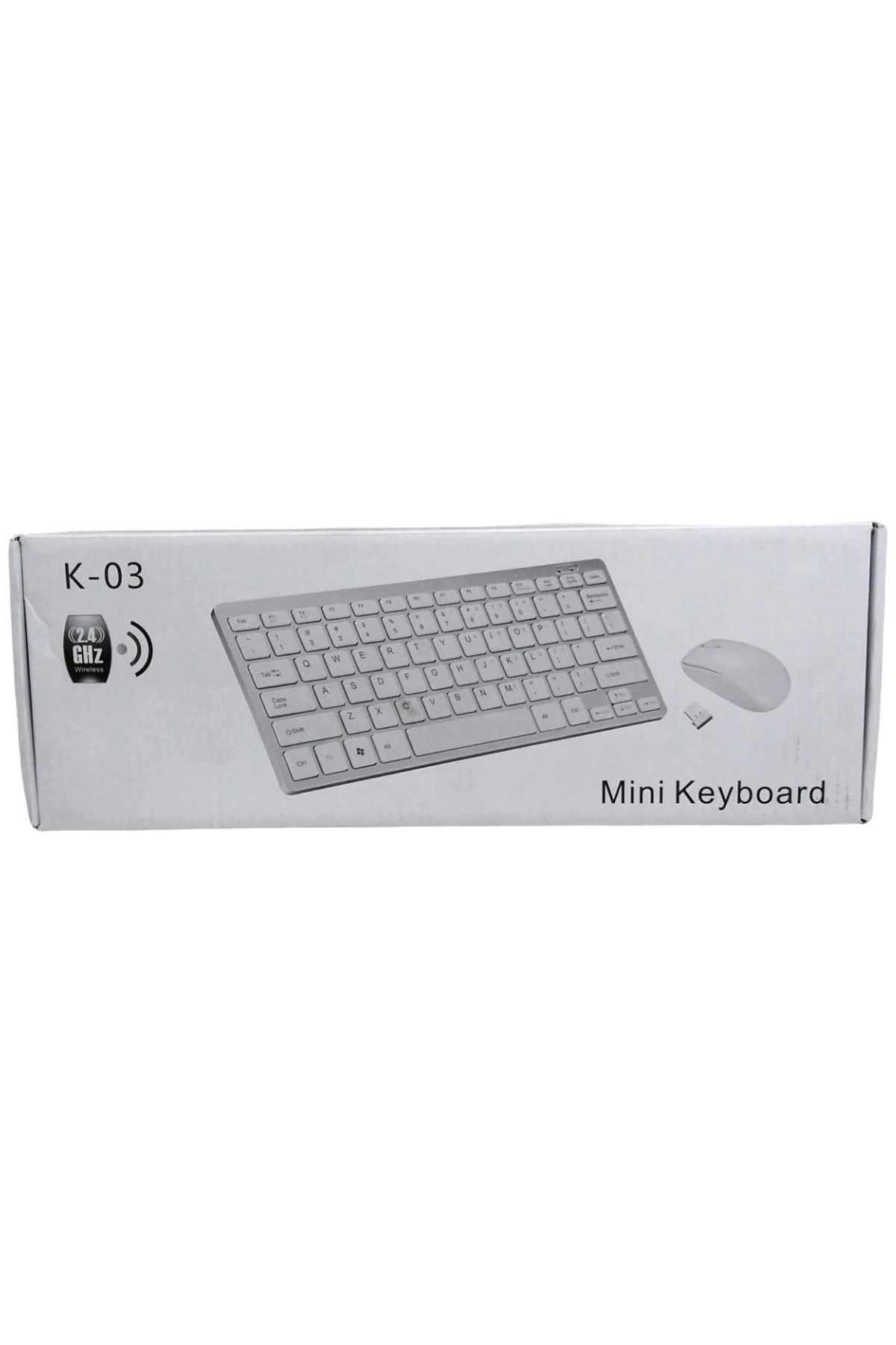 Miravm K-03 Mini Beyaz Wıreless Kablosuz Klavye Mouse S Pl-395 (4172)