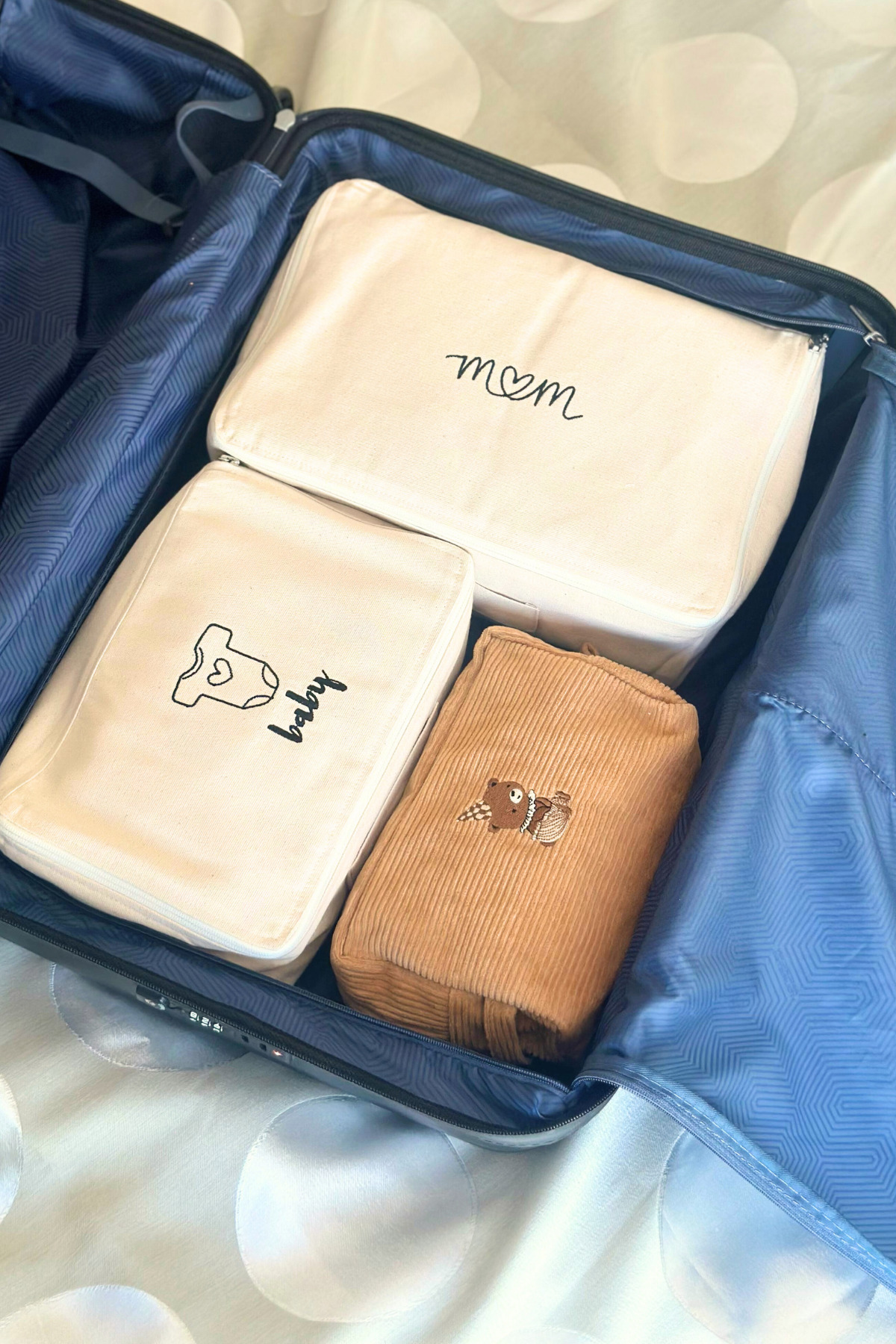 Mama Yoyo Baby Kids 4lü Anne Bebek Doğum Hastane Düzenleme Bavul Valiz Çantası Hastane Çıkışı Içi Düzenleyici fotoğrafı 4 (önizleme)