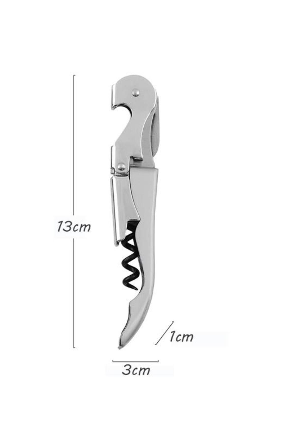 optana-Corkscrew Practical Sturdy Waiter Type Opener Cutter 7
