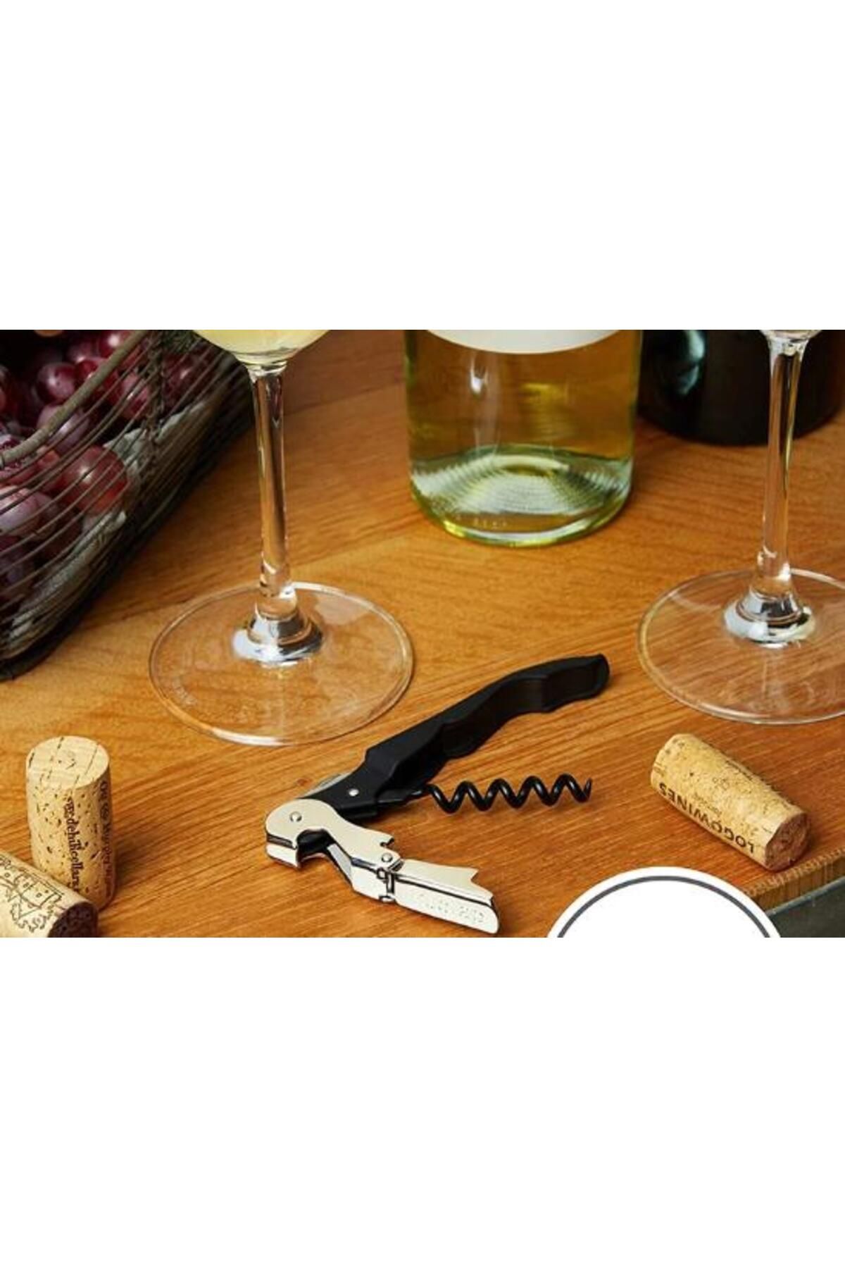 optana-Corkscrew Practical Sturdy Waiter Type Opener Cutter 3